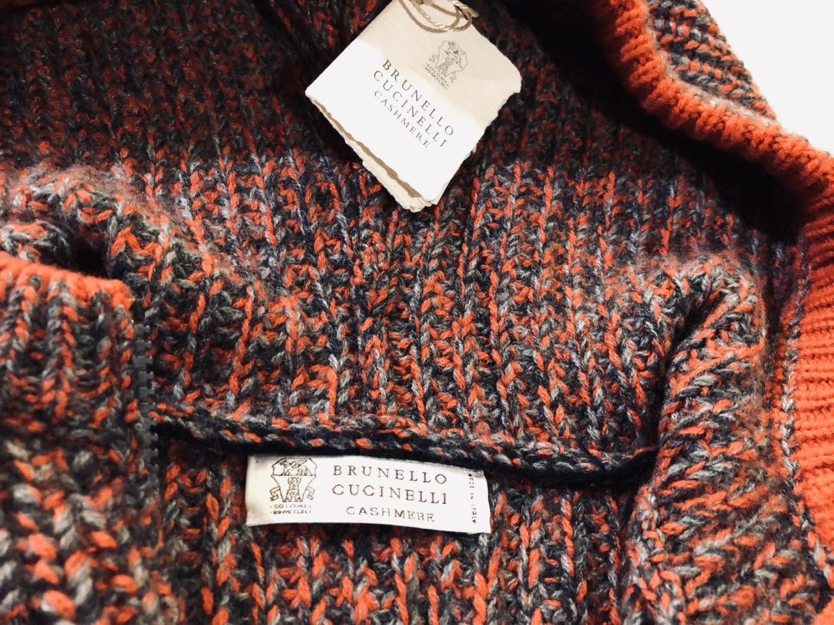 Brunello Cucinelli Brunello Cucinelli 🇮🇹 fisherman knit cashmere hoodie 52 new Size US L / EU 52-54 / 3 - 2 Thumbnail
