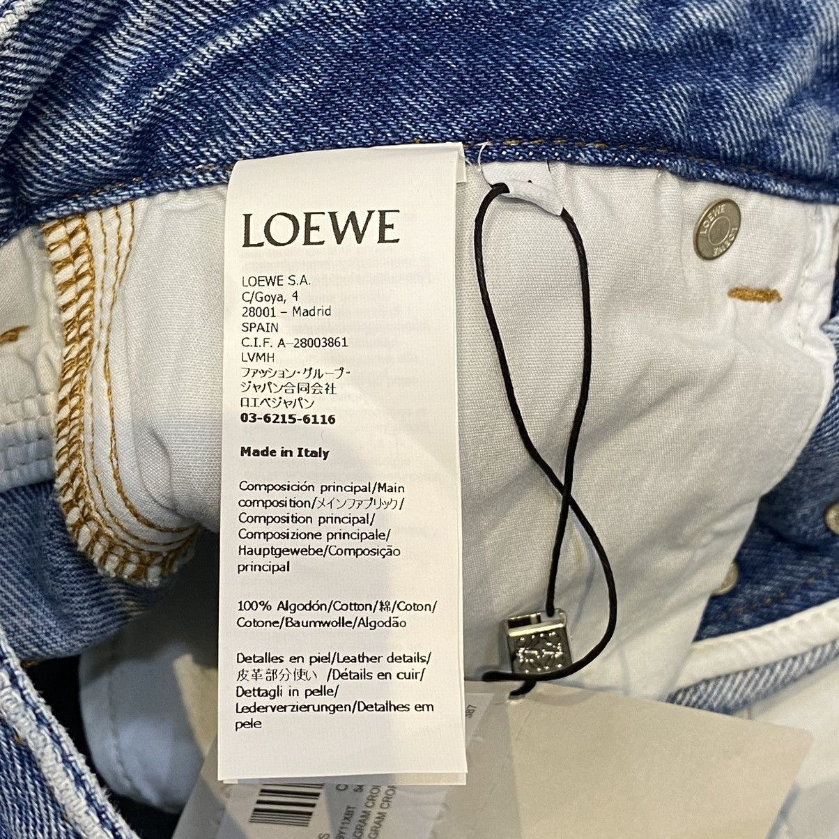 Loewe LOEWE Anagram Cropped Jeans Size 24" / US 00 / IT 34 - 13 Thumbnail
