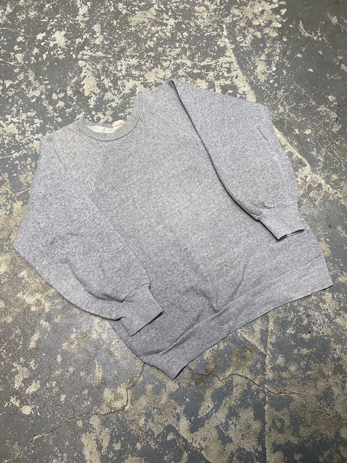 Vintage True Vintage Healthknit Blank Grey 60s Crewneck Sweatshirt Size US M / EU 48-50 / 2 - 13 Thumbnail