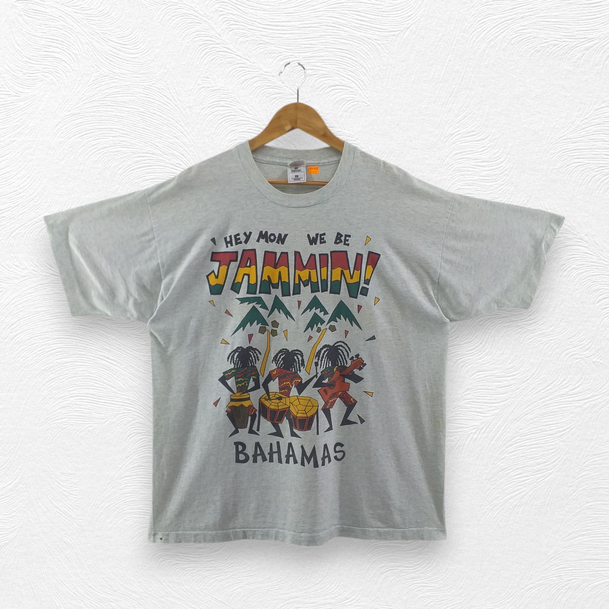 Rap Tees Vintage Jammin Bahamas Rasta Xlarge Tshirt -F015 Size US XL / EU 56 / 4 - 1 Thumbnail