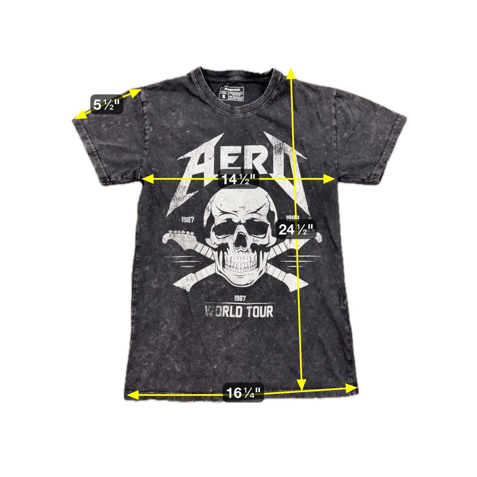 Aeropostale Aeropostale 1987 World Tour Rock Shirt Mens S Size US S / EU 44-46 / 1 - 4 Thumbnail
