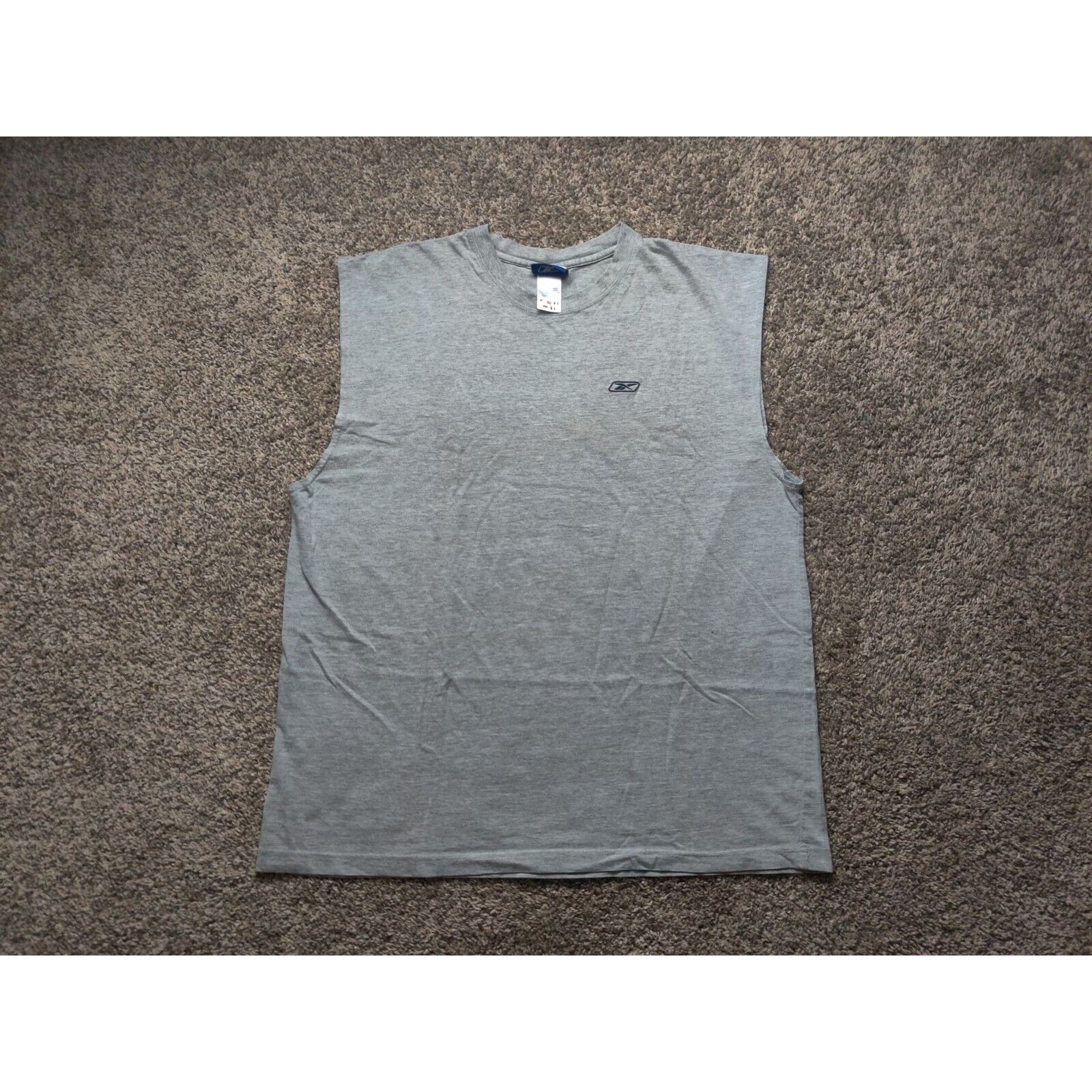 Reebok Reebok Shirt Adult Mens XL Solid Gray Embroidered Logo Size US XL / EU 56 / 4 - 1 Thumbnail