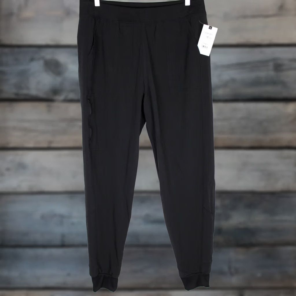 Cherokee Cherokee Allura Women's Tall Mid Rise Jogger Scrub Pants Bottom Black 2XL Tall CKA19 Size 40" / US 18 - 1 Thumbnail