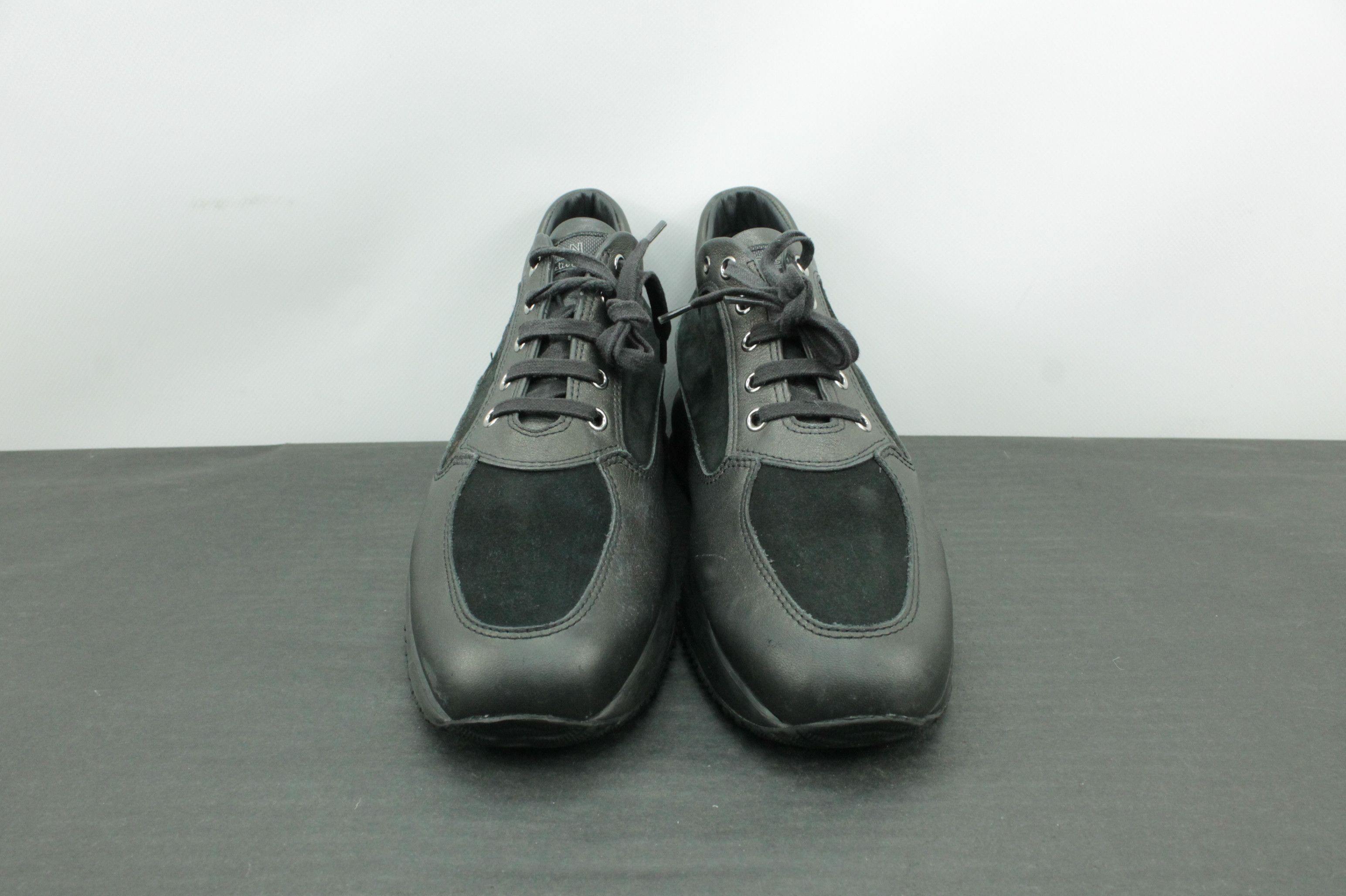 Hogan Hogan Interactive Black Leather Sneakers Shoes Women's Size US 11 / IT 41 - 2 Thumbnail