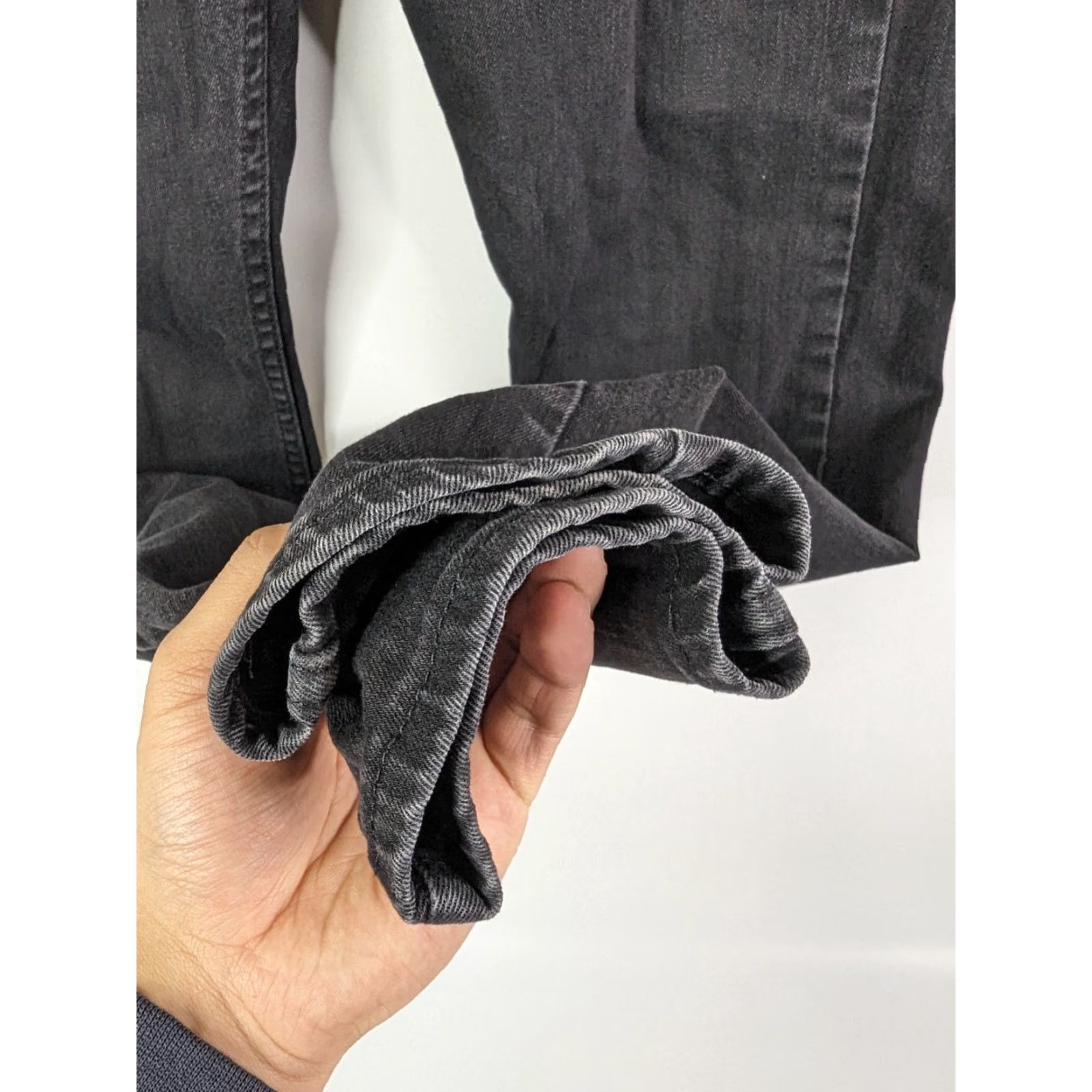 Levi's Levi's Jeans Mens 30X30 Black Tapered 502 Distressed Wash Regular Fit Denim 5-Pocket Belt Loops Zipper Button Size US 30 / EU 46 - 4 Thumbnail
