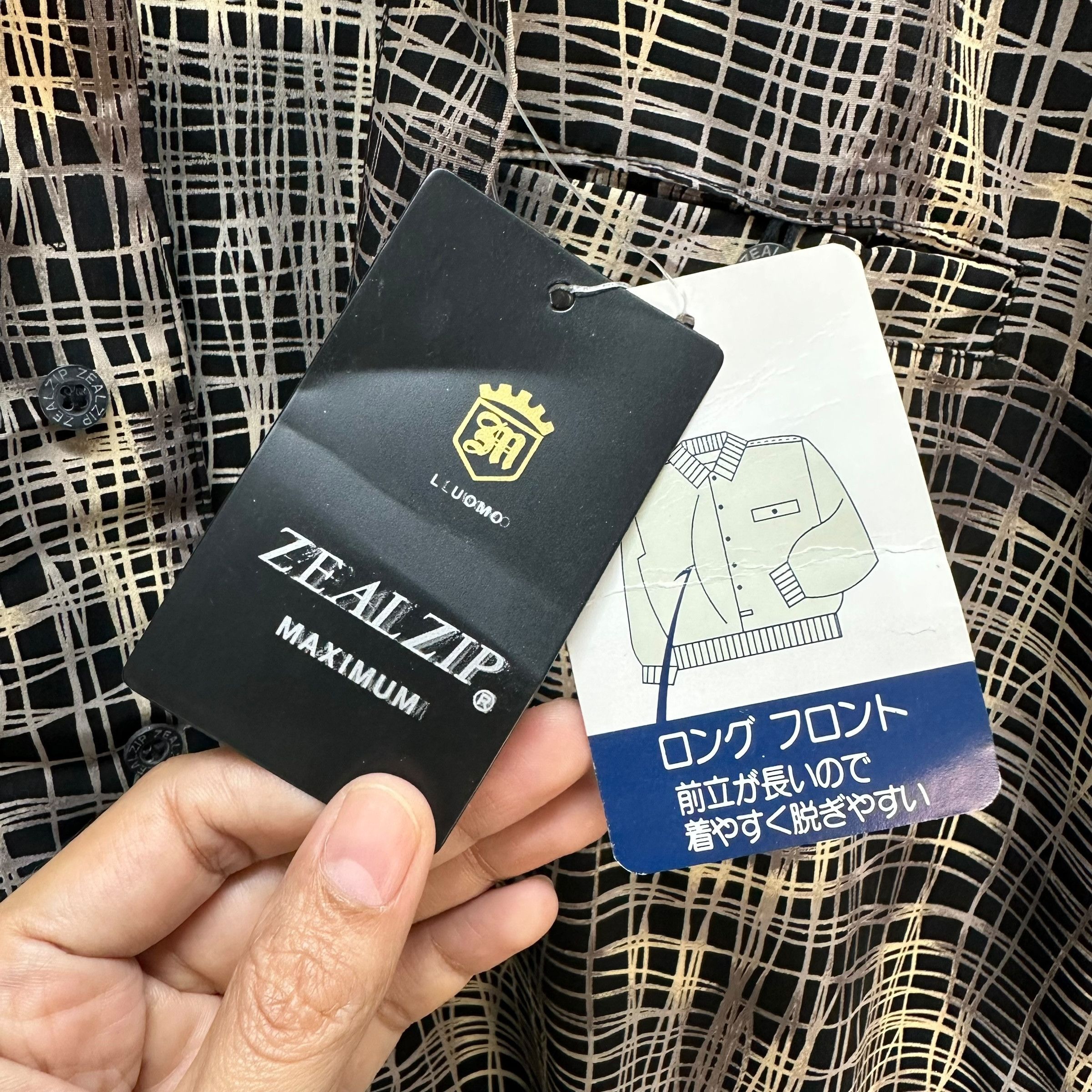 Japanese Brand ZEALZIP Single Pocket Pullover Buttoned Sweatshirt #A4-0089 Size US L / EU 52-54 / 3 - 7 Thumbnail