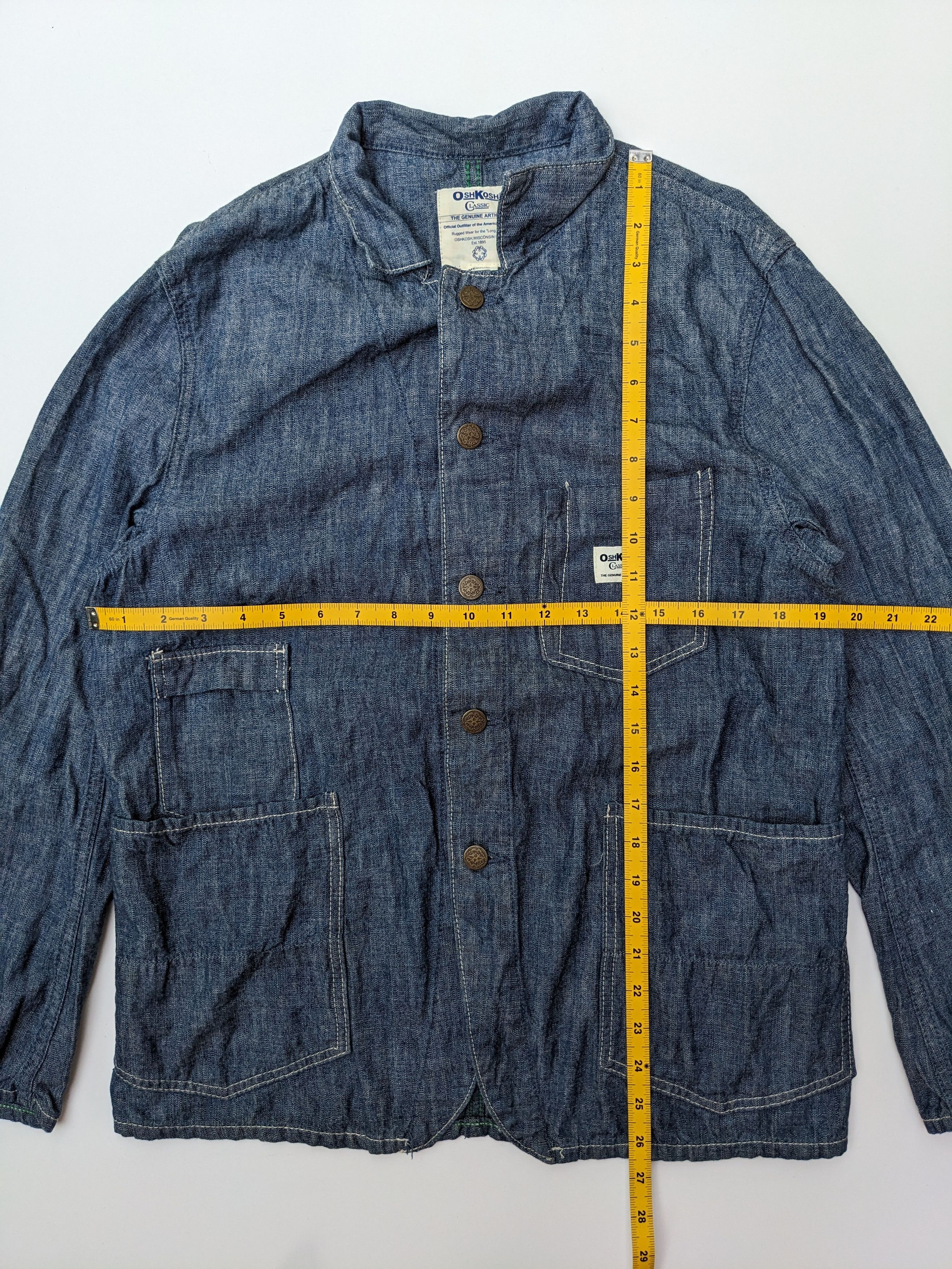 Oshkosh × Vintage Vintage Oshkosh chore denim jacket Size US M / EU 48-50 / 2 - 9 Thumbnail
