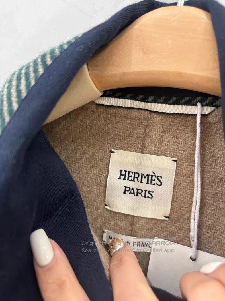 Hermes Hermes Loose Wool Duster Coat Size XXS / US 00 / IT 34 - 2 Thumbnail