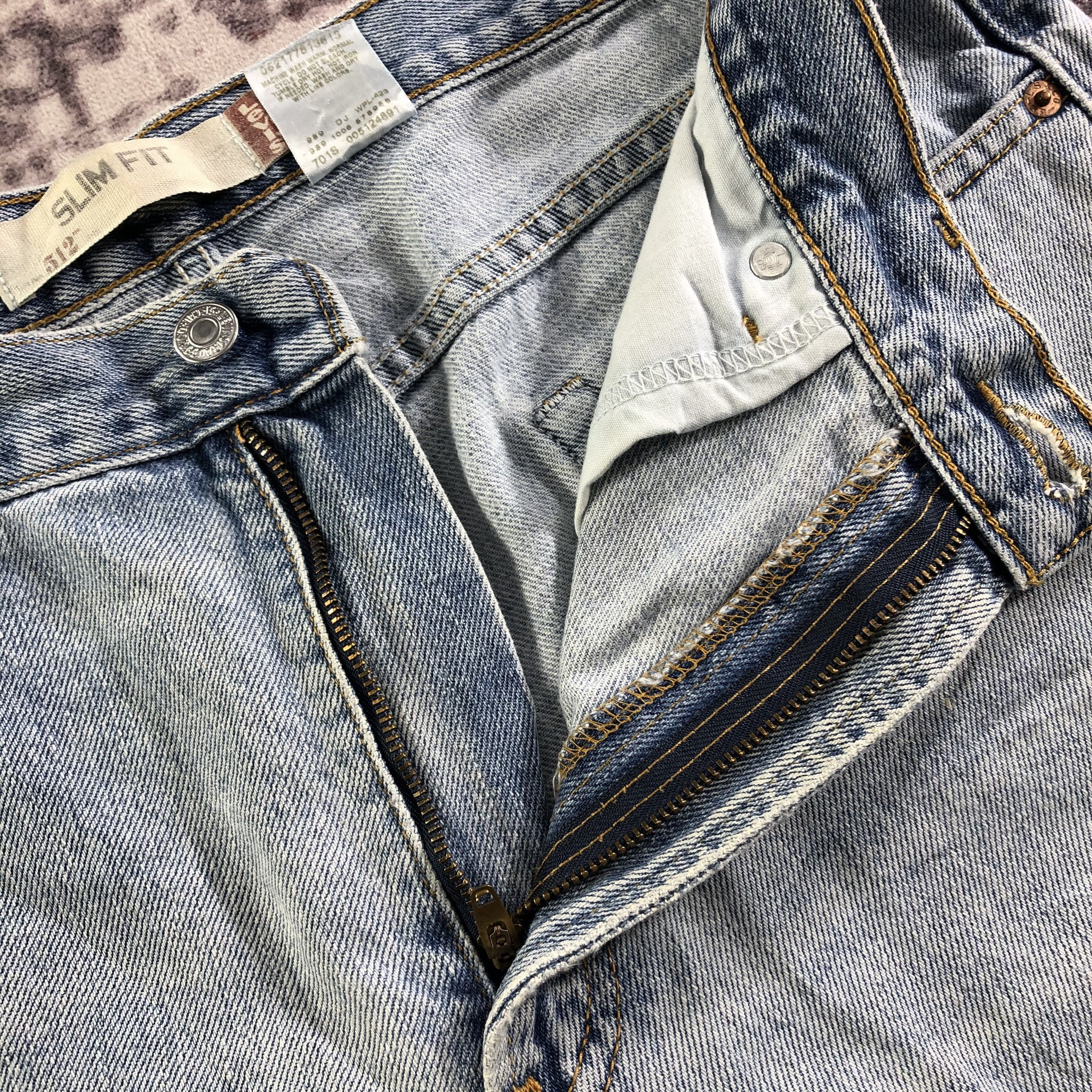Levi's × Vintage Vintage Light Wash Levis 512 Jeans-JM3424 Size 33" - 9 Thumbnail