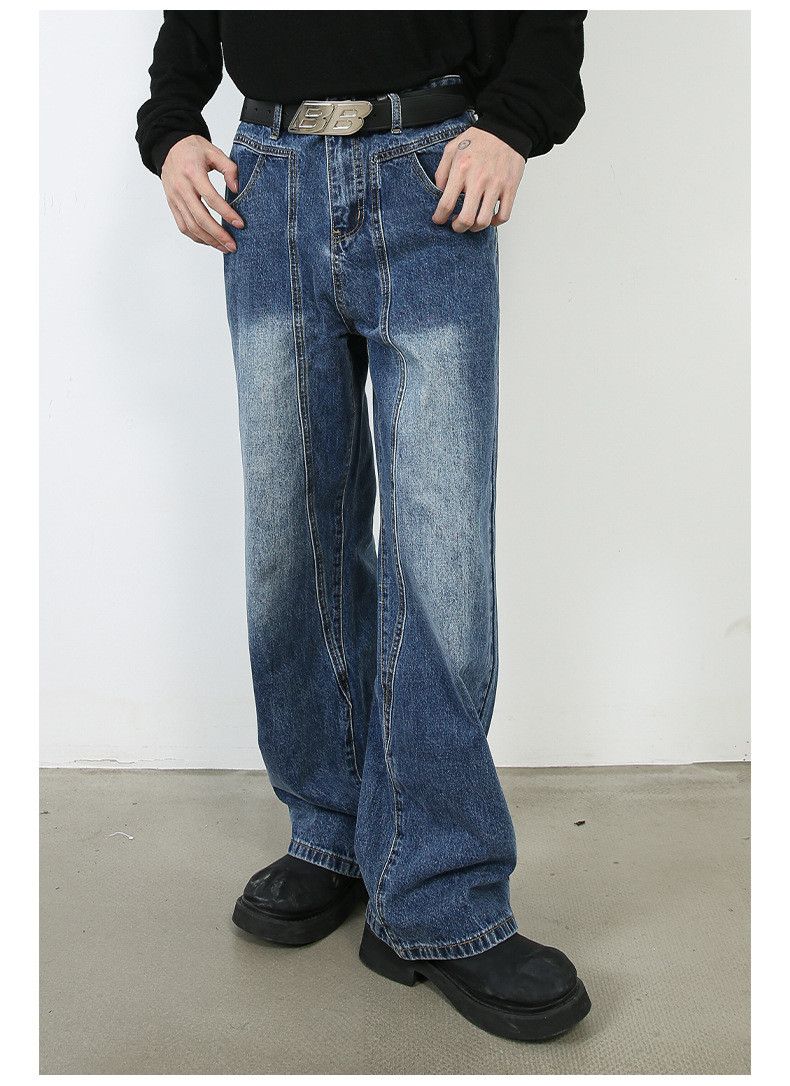 Japanese Brand × Jean Japanese retro loose straight versatile casual jeans Size US 32 / EU 48 - 2 Thumbnail