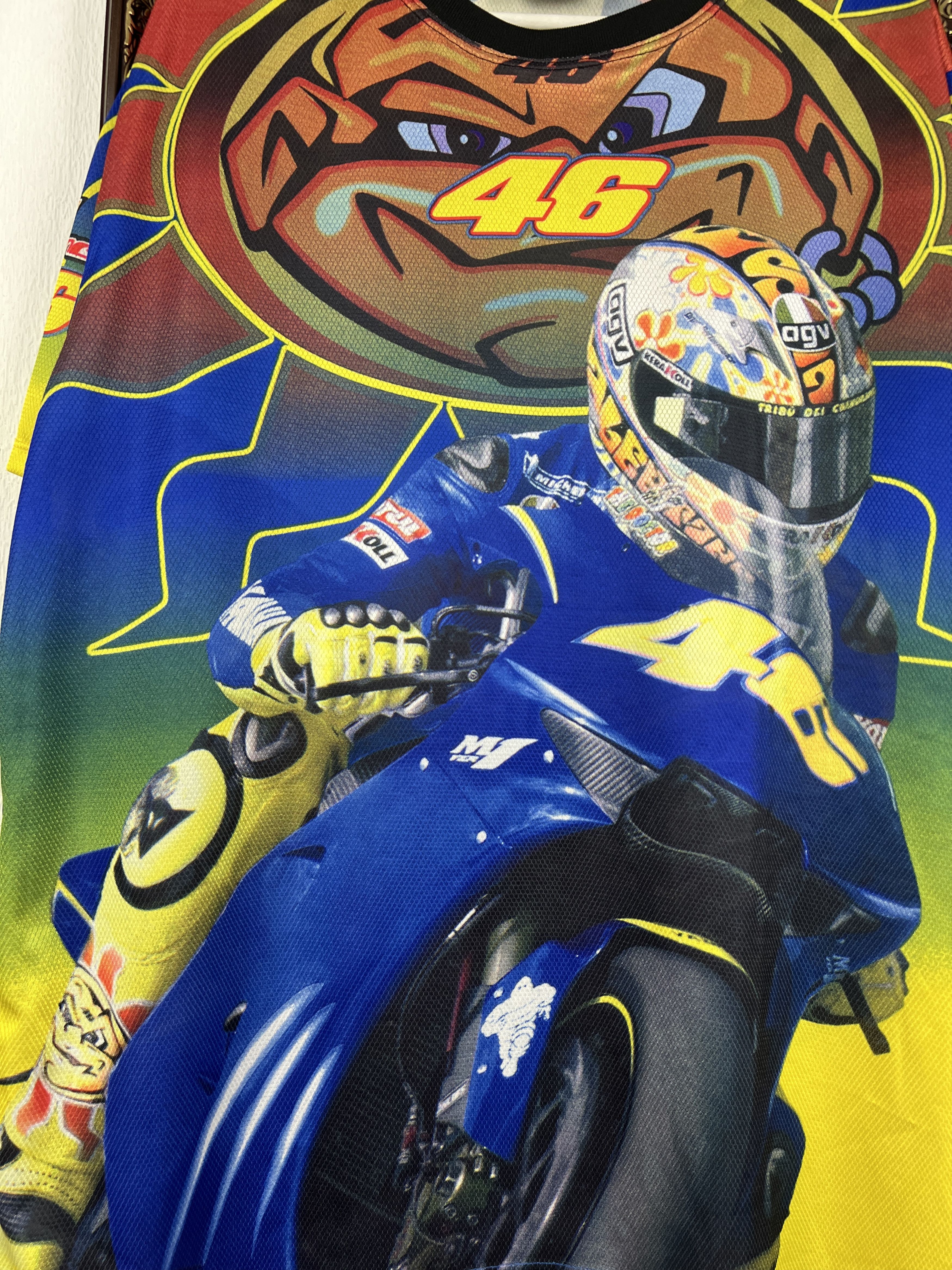 Vintage Yamaha Valentino Rossi VR46 The Doctor Graphic AllOver Print Size US XXL / EU 58 / 5 - 3 Thumbnail