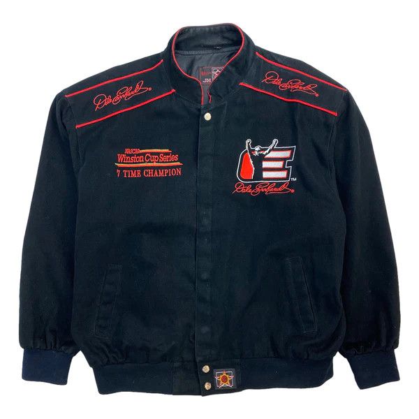 image of Vintage Dale Earnhardt Sr. Winston Cup Champ Racing Jacket in Black, Men's (Size XL)