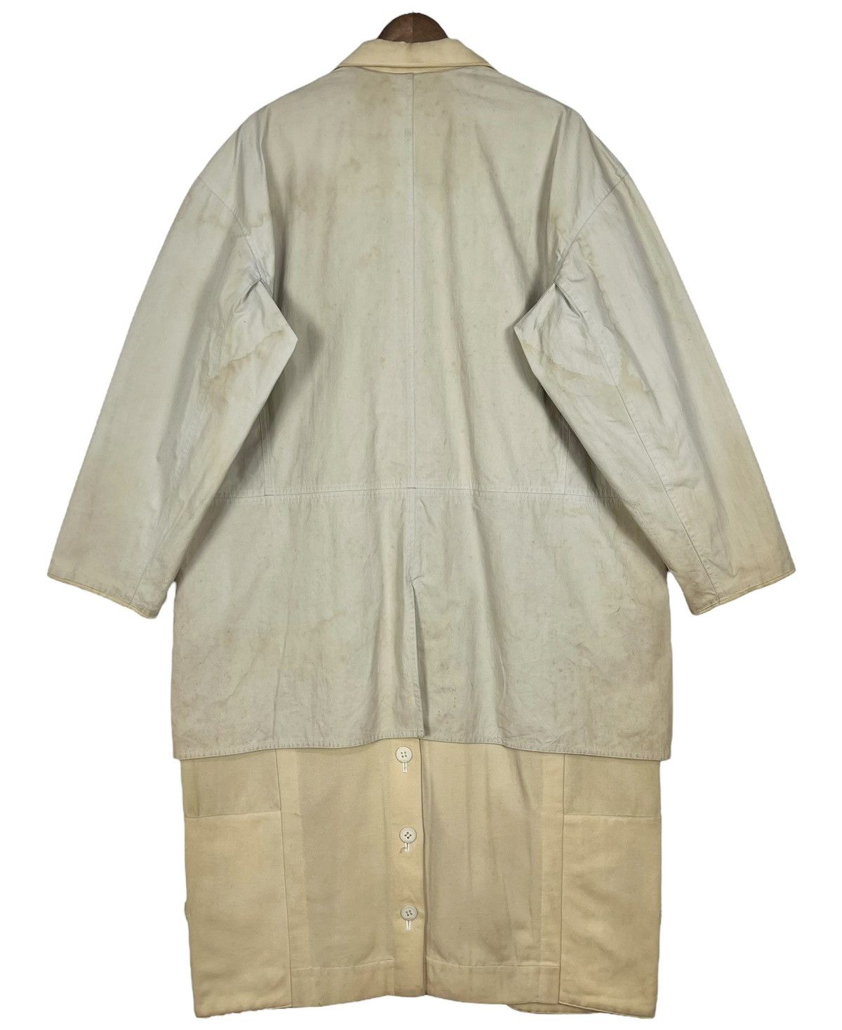 Yohji Yamamoto 80s VINTAGE YOHJI YAMAMOTO LONG COAT Size US XL / EU 56 / 4 - 3 Thumbnail