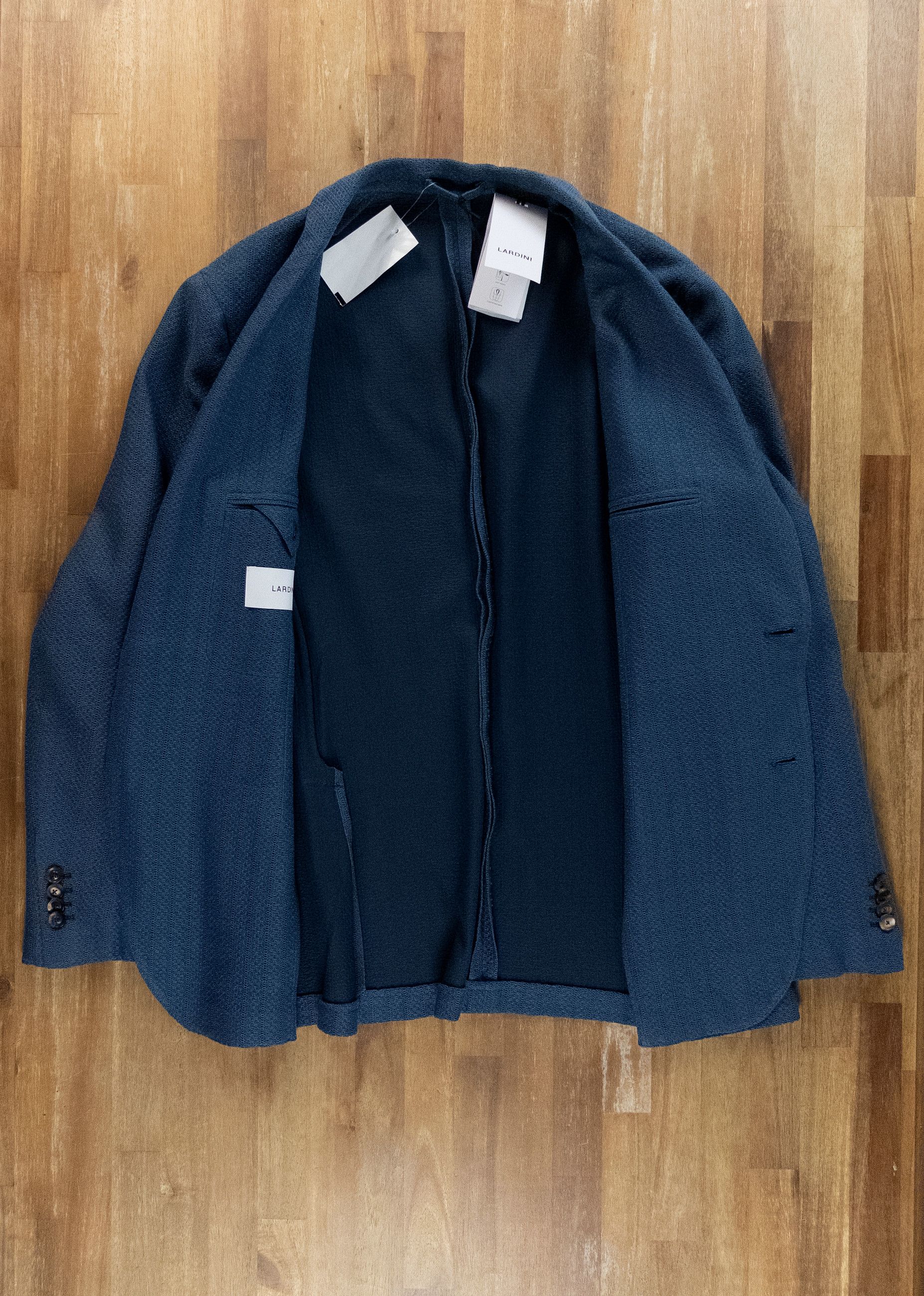Lardini LARDINI blue knit effect cotton blazer jacket 44 54 Size 44R - 13 Thumbnail
