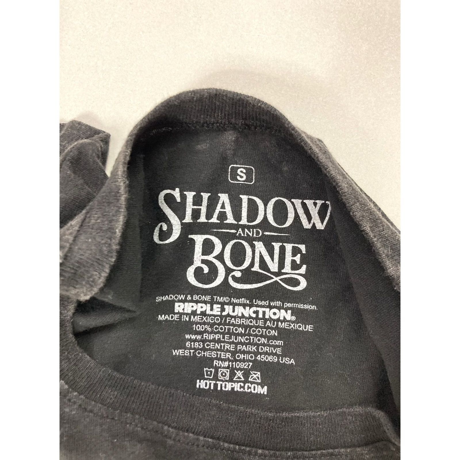 Ripple Junction Shadow And Bone TV Show Graphic T-shirt Women Small Black Acid Wash Short Sleeve Size S / US 4 / IT 40 - 4 Thumbnail