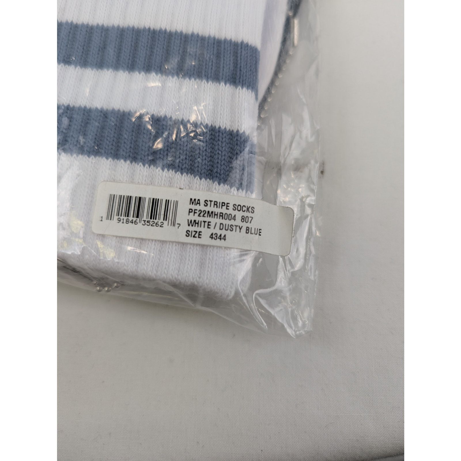 Amiri o1rshd1 Q:2 / Size: 43-44 / MA Stripe Socks in White/Dusty Size ONE SIZE - 13 Thumbnail