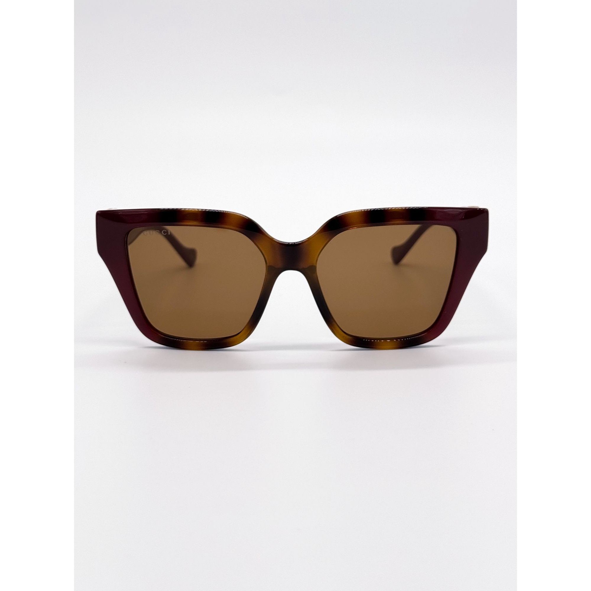Gucci NEW GUCCI SUNGLASSES GG1023S 003 HAVANA/BURGUNDY WOMEN Size ONE SIZE - 5 Thumbnail