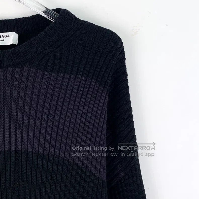 Balenciaga Balenciaga Black Logo Letter Printed Cotton Crew Neck Long Size US S / EU 44-46 / 1 - 3 Thumbnail