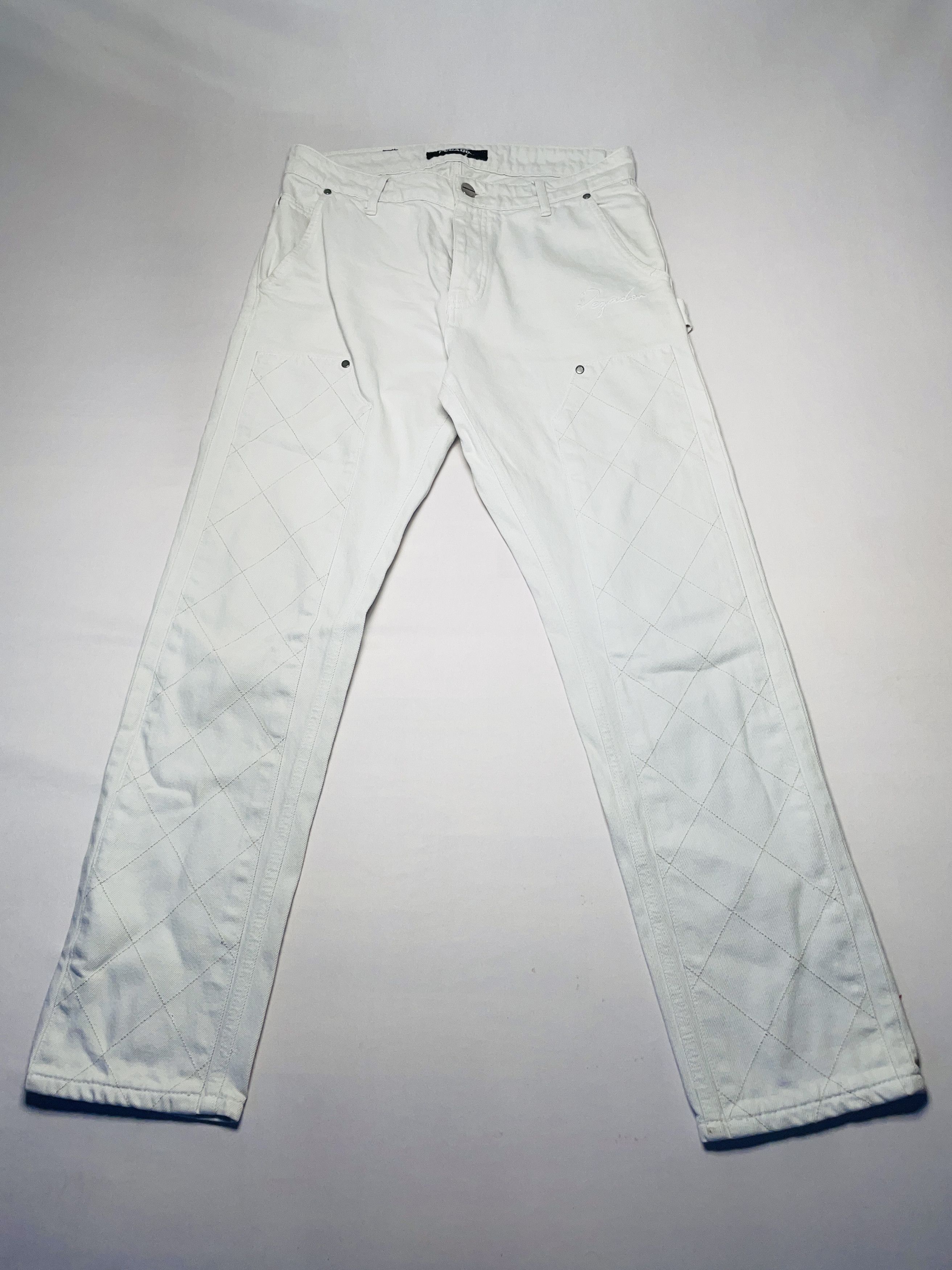 Other 👖 29,90€ – Pegador Jeans Weiß–Quilted Knees – Größe S Size US 30 / EU 46 - 1 Thumbnail