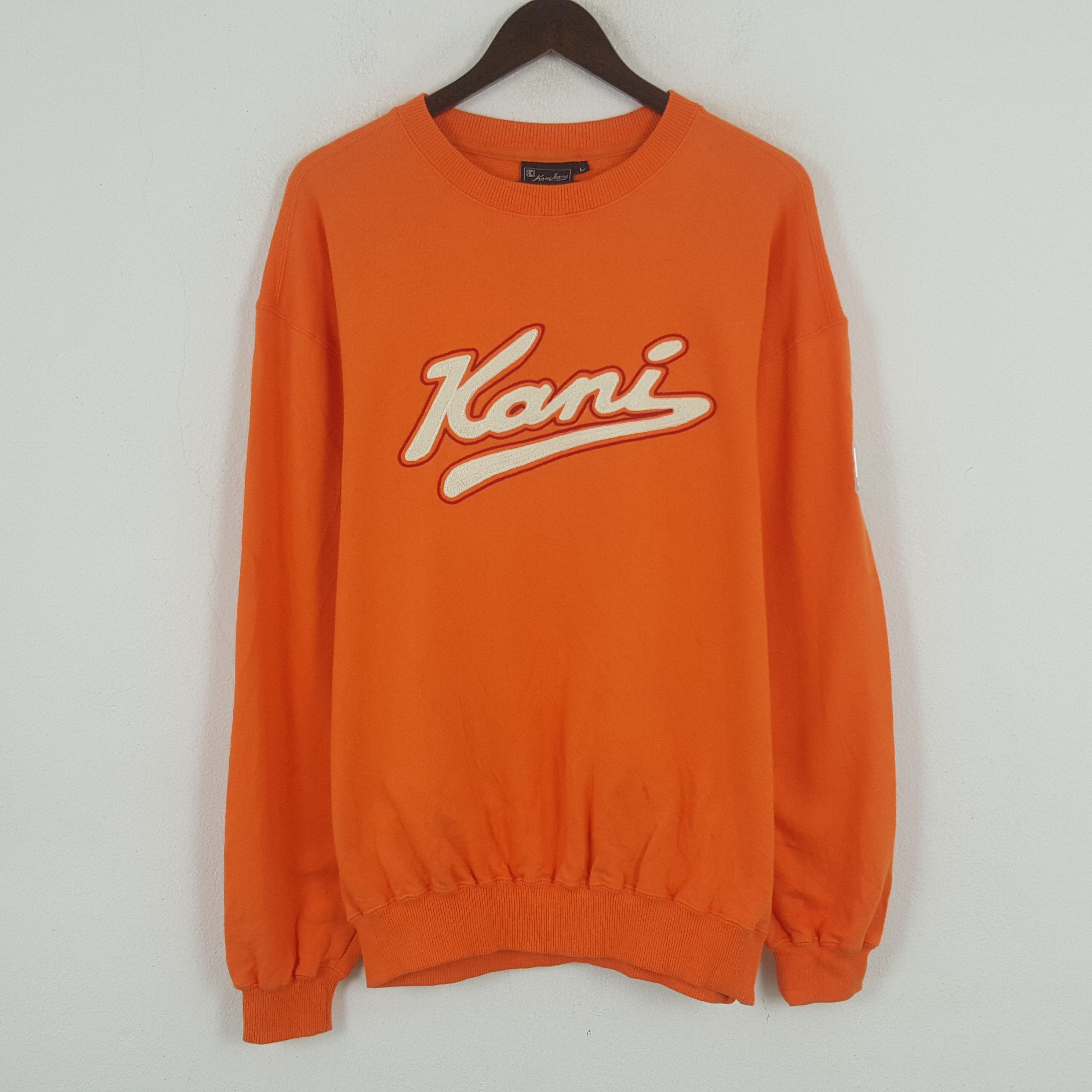 Karl Kani × Vintage Vintage Karl Kani Patch Logo Sweatshirt Size US L / EU 52-54 / 3 - 1 Thumbnail