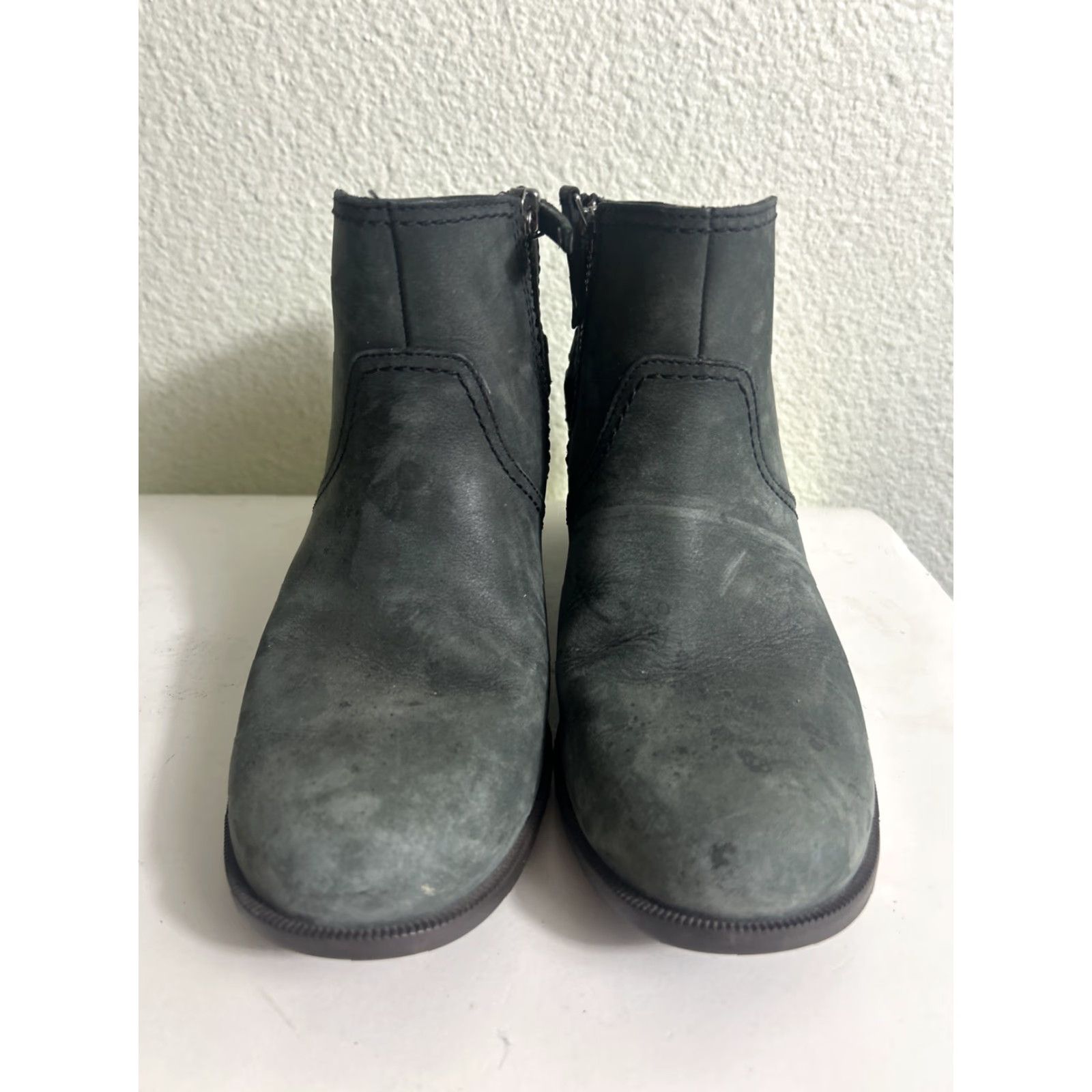 Teva Teva Bootie Women Olive Green Leather Ankle Zip Close Block Heel 8 Size Shoes Size US 8 / IT 38 - 6 Thumbnail