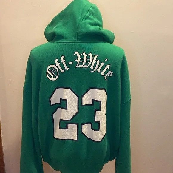 Other Oversize Football Logo Graphic Hoodie in College Green Size M / US 6-8 / IT 42-44 - 2 Thumbnail