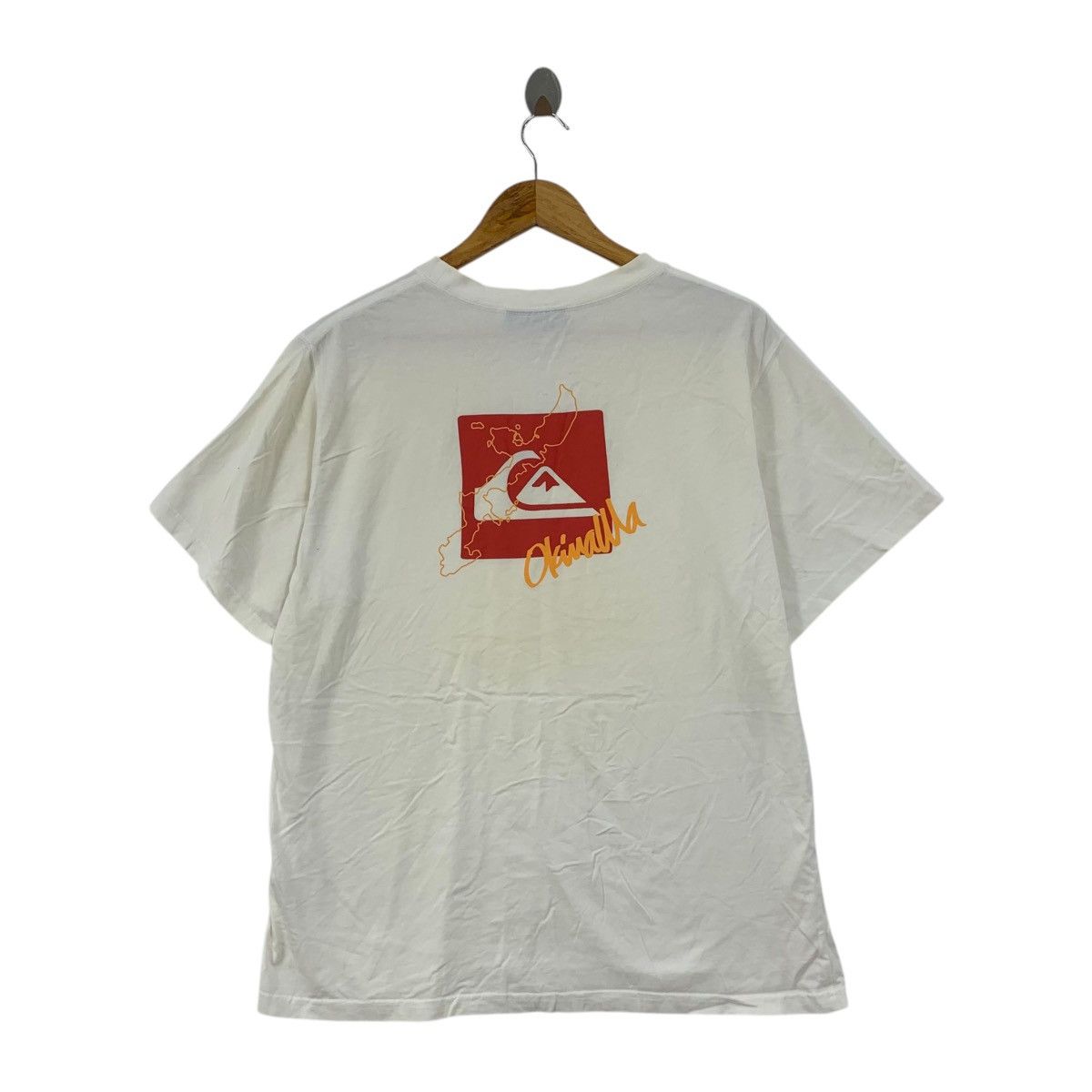 Quiksilver Vintage QUIKSILVER OKINAWA STORE Box Logo Surf Tee Shirt Size US L / EU 52-54 / 3 - 5 Thumbnail