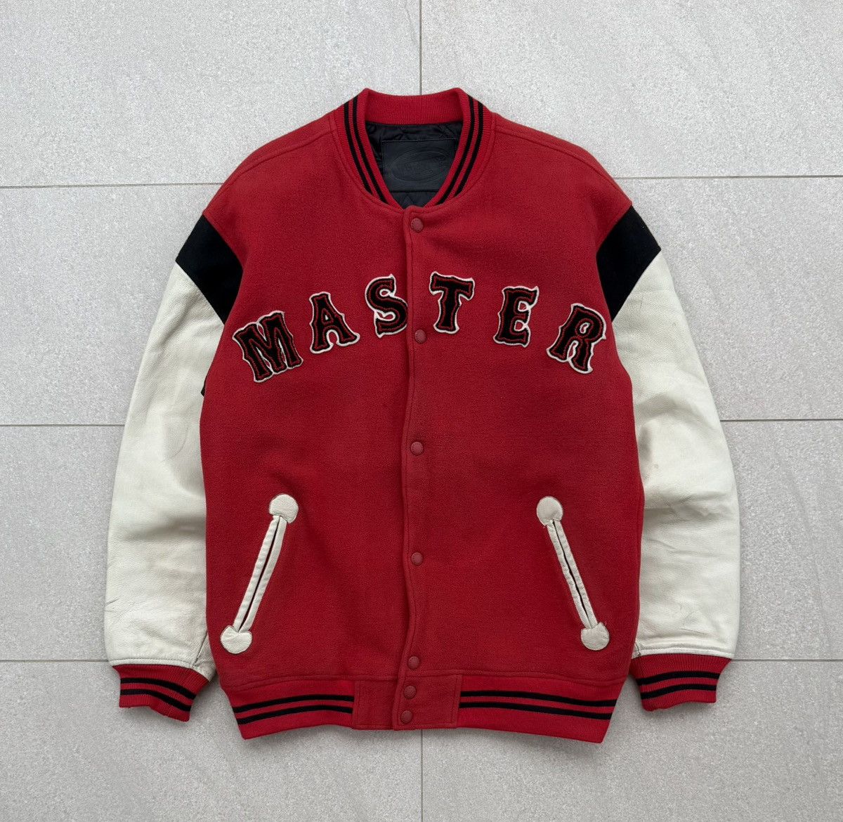 MasterPiece VTG MASTERPIECE Varsity Wool Leather Sleeve Letterman Jacket Size US L / EU 52-54 / 3 - 17 Thumbnail