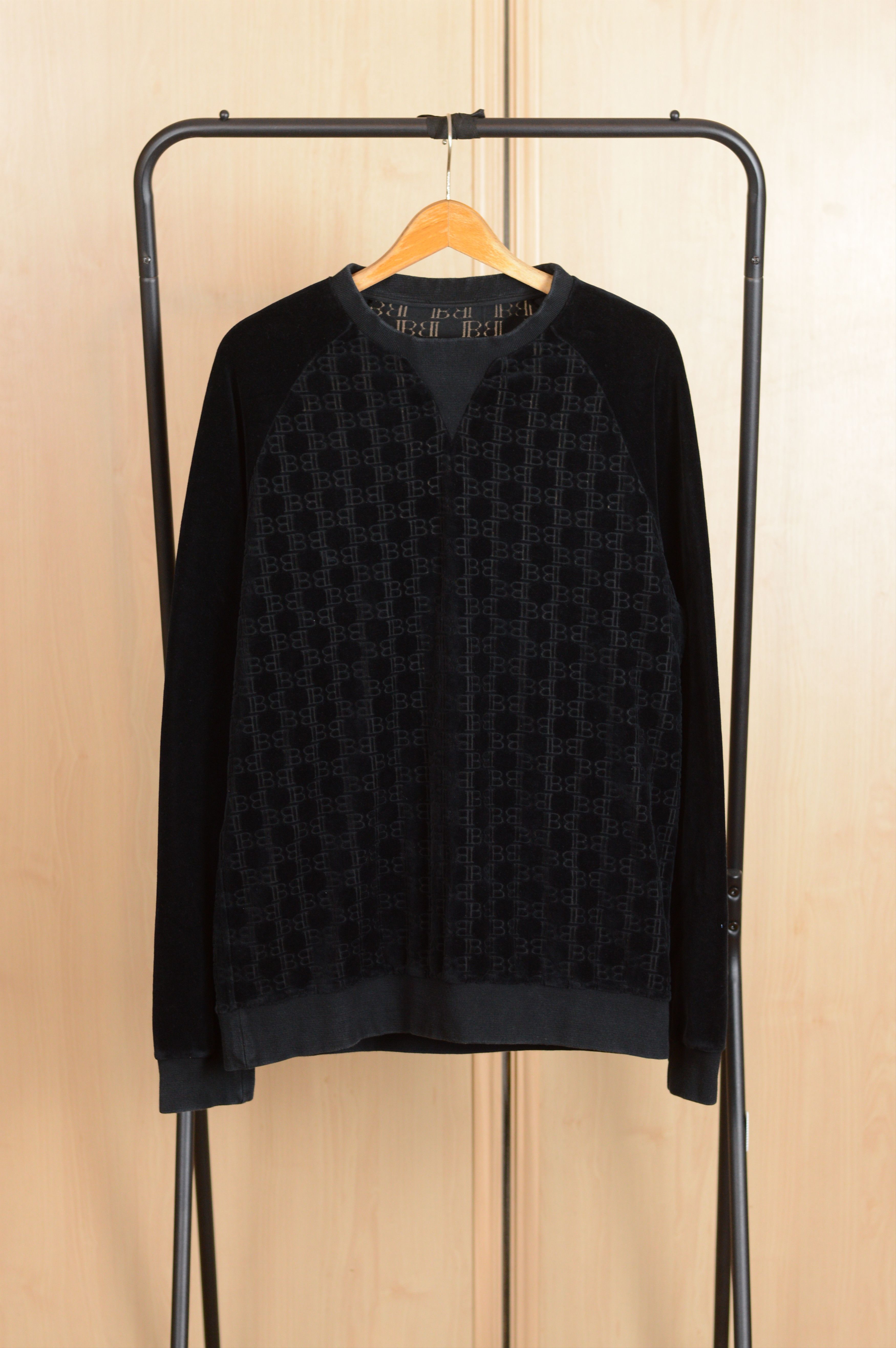 Balmain Balmain Monogram Black Sweatshirt Size US M / EU 48-50 / 2 - 1 Thumbnail