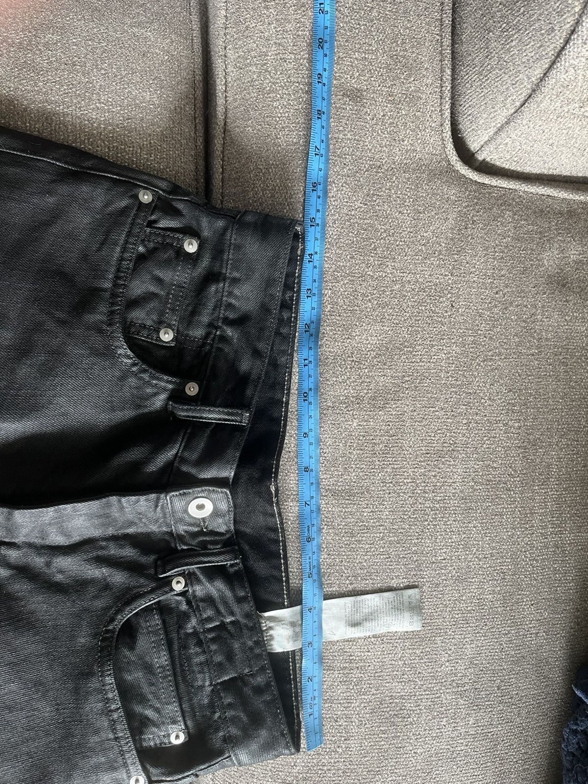 Rick Owens Rick Owens DRKSHDW Waxed Fog Cut Jeans Size US 30 / EU 46 - 9 Thumbnail
