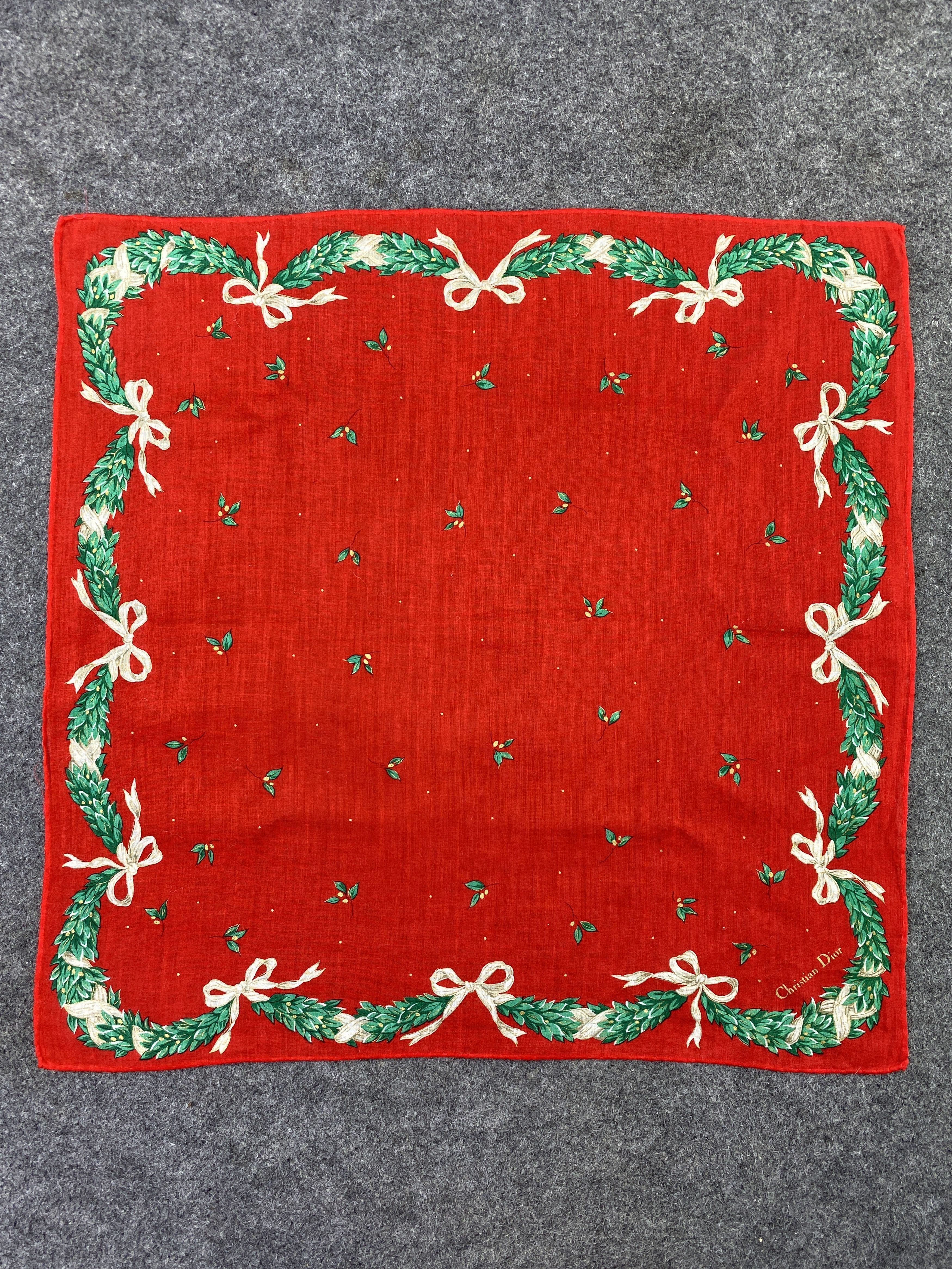 Vintage Christian Dior Handkerchief / Bandana / Neckerchief-B167 Size ONE SIZE - 3 Thumbnail
