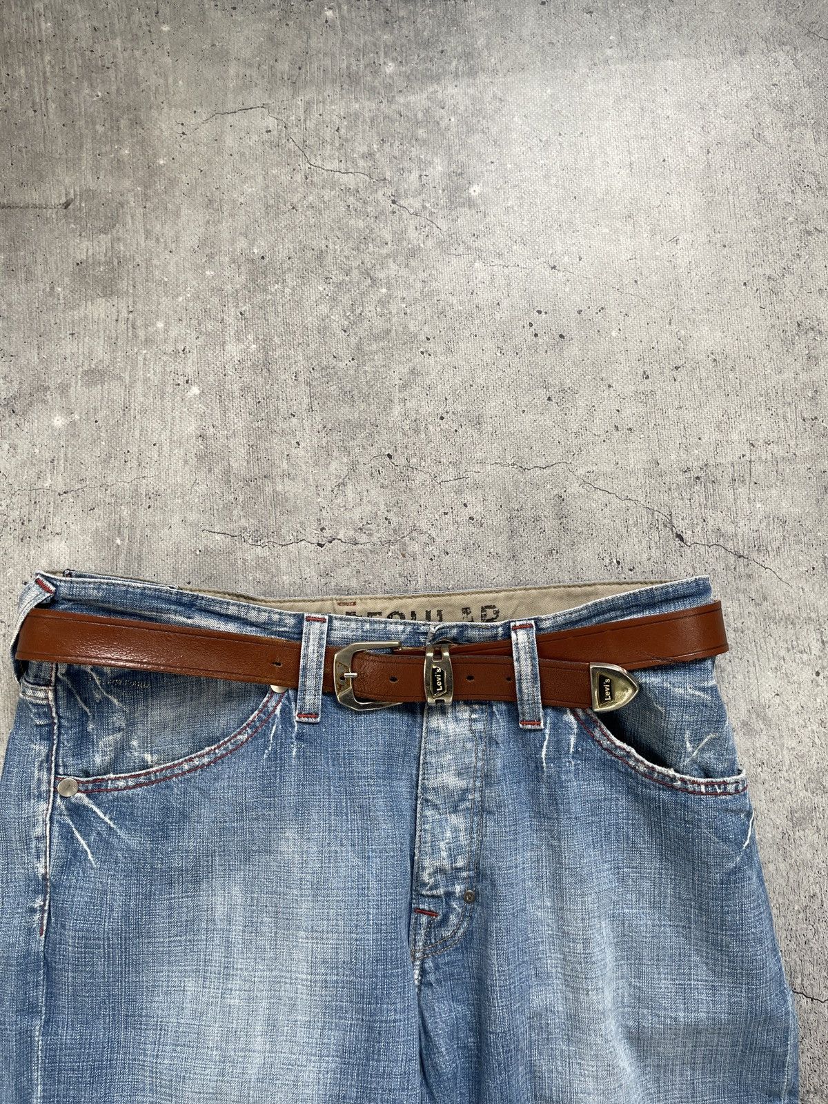 Other Vintage Levis Belt Brown Leather Y2K Size ONE SIZE - 2 Thumbnail