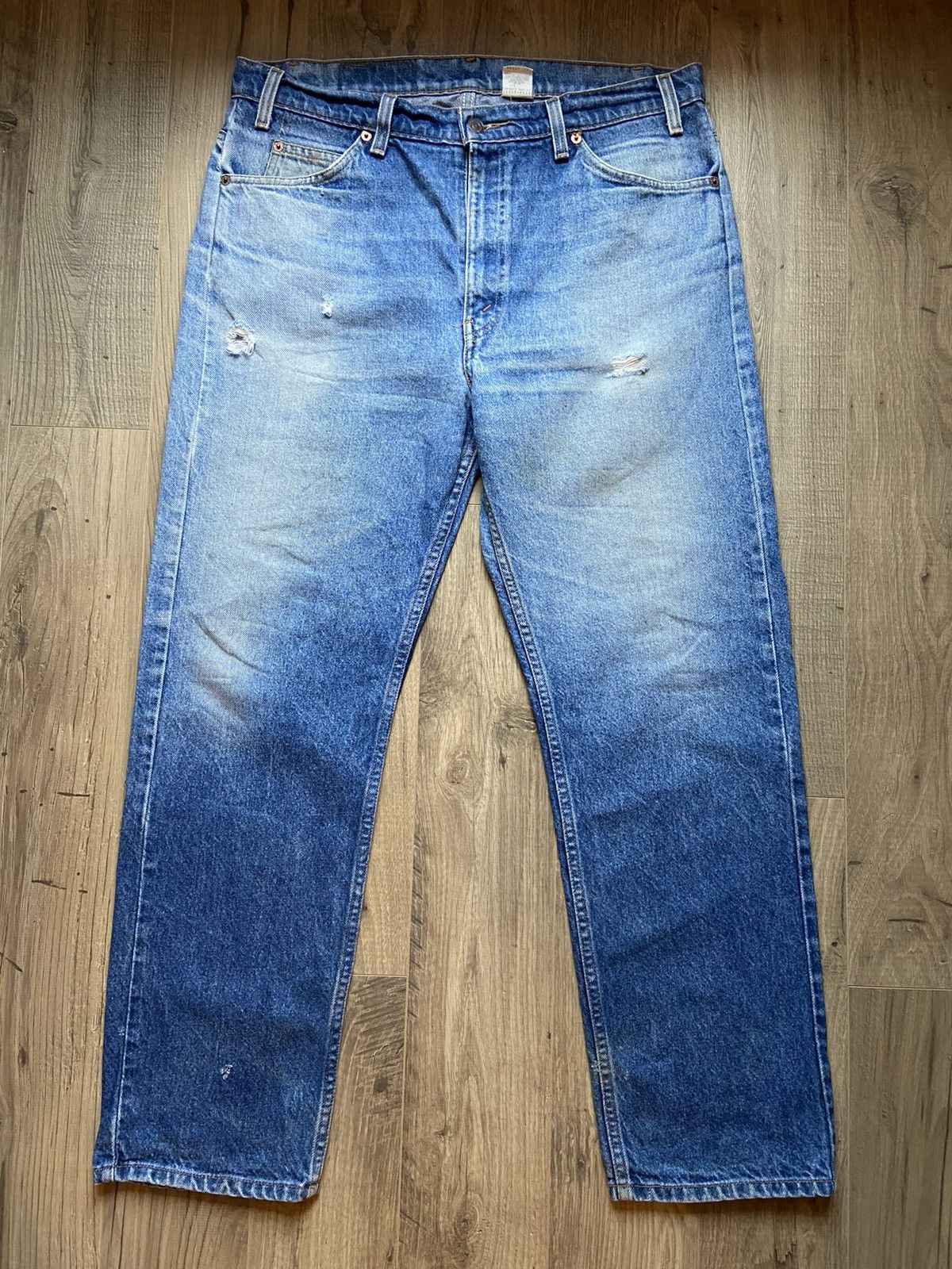 Levi's Vintage Levi’s FADED 505 Orange Tab 1996 Jeans 36x29.5 90s Size US 36 / EU 52 - 1 Thumbnail