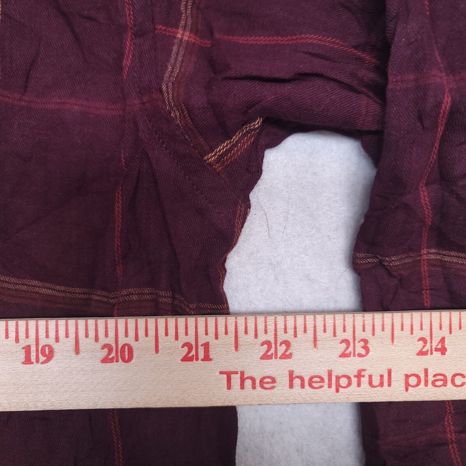 Haggar Haggar Windowpane Flannel Shirt Mens Size Large Maroon Brown Size US L / EU 52-54 / 3 - 8 Thumbnail