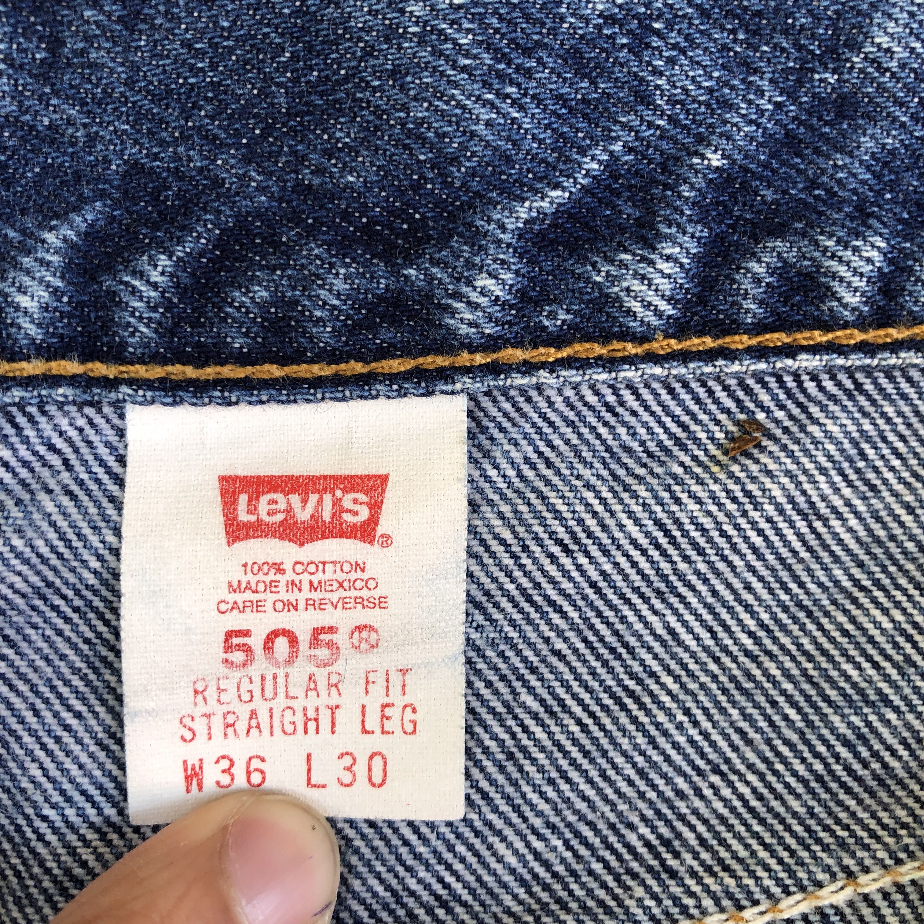 Levi's Vintage Dirty Levis 505 Jeans Stonewash Levi's Faded Denim Size US 34 / EU 50 - 9 Thumbnail