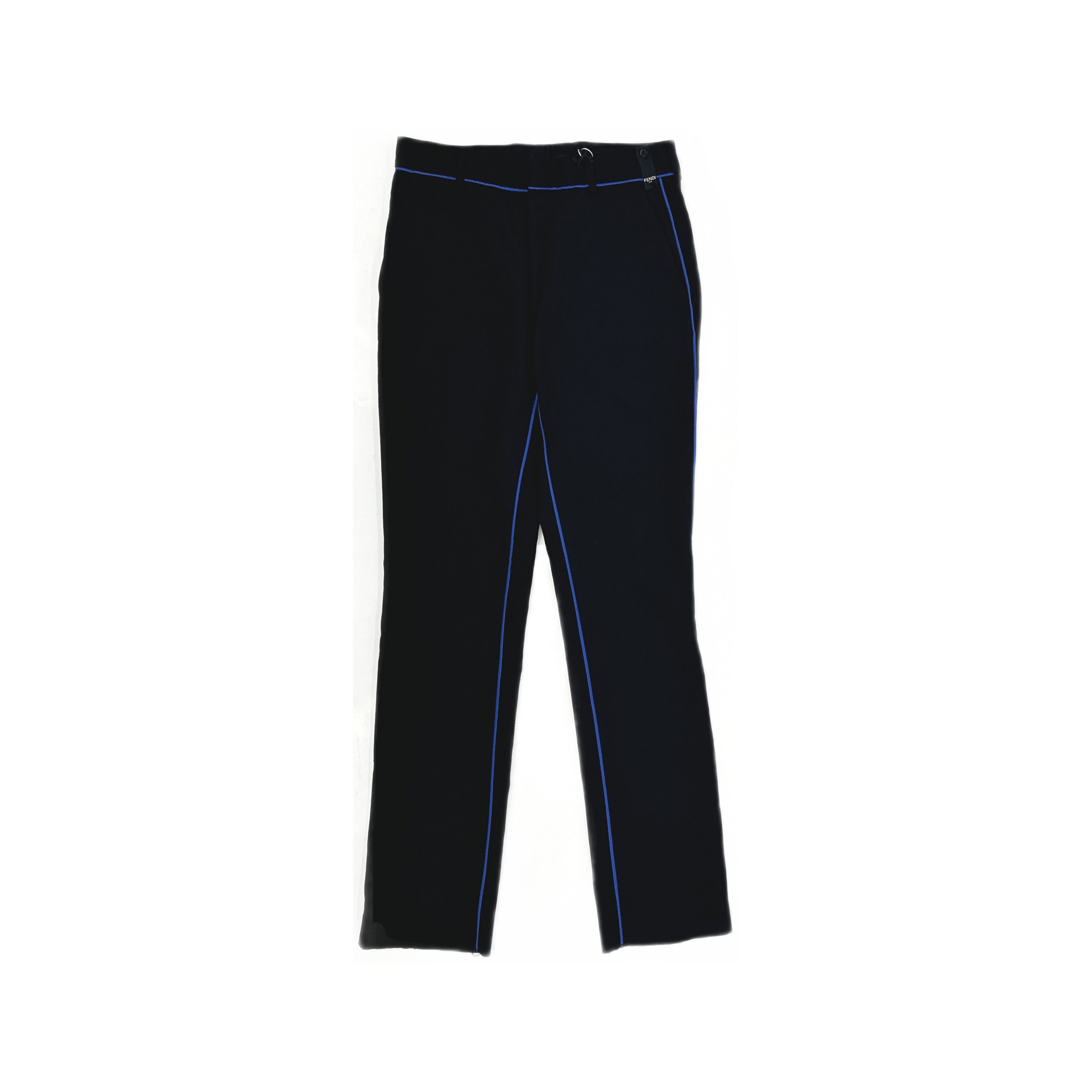 Fendi Fendi Contrast Piping Wool Trousers Size 28 Size US 28 / EU 44 - 1 Thumbnail