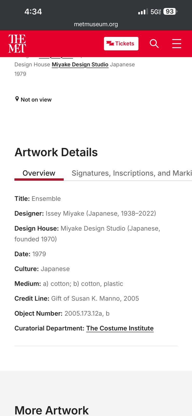 Issey Miyake S/S 1979 Met Museum Kimono Size ONE SIZE - 4 Thumbnail