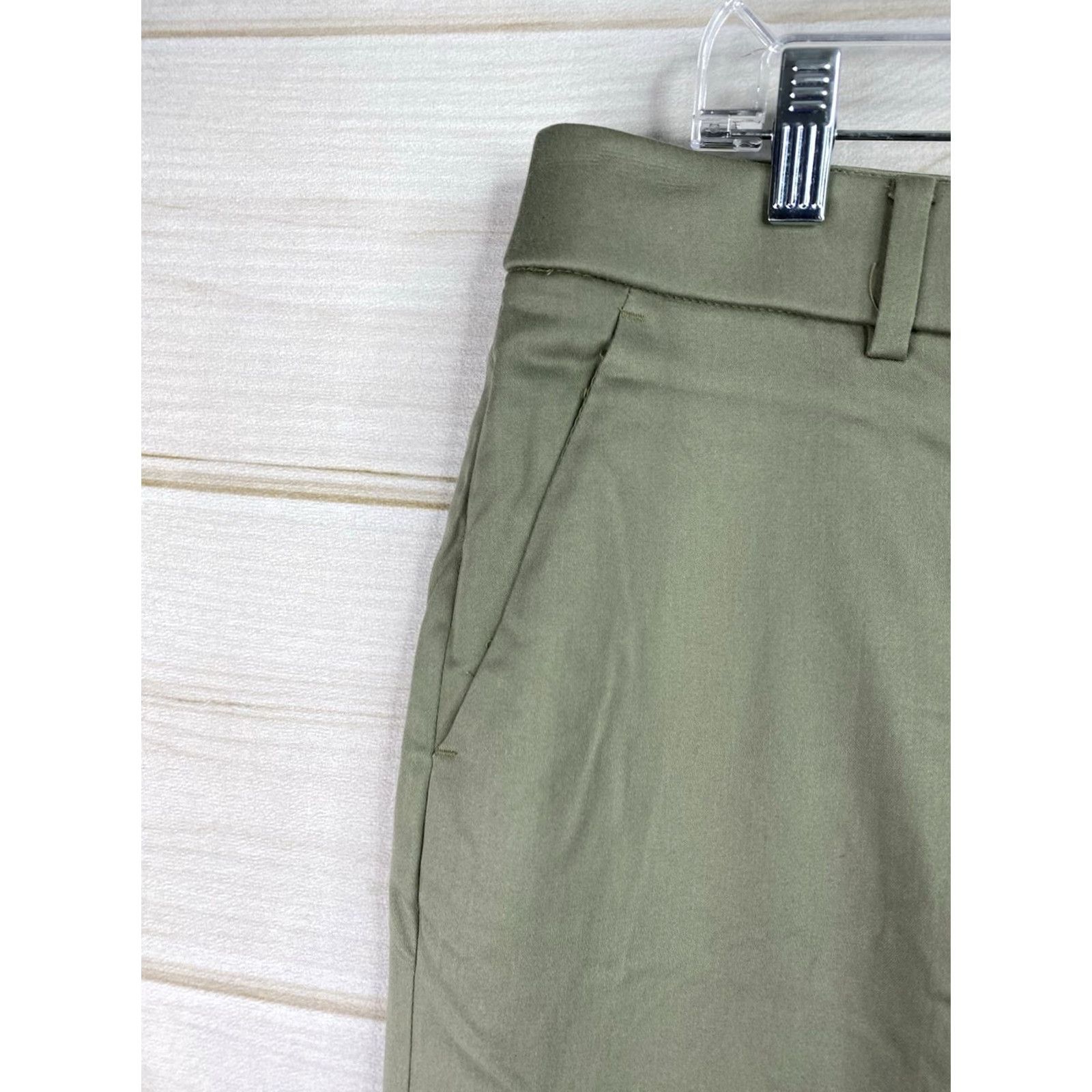 Vintage Chico's Secret Stretch Straight Leg Pants 12 Green High Rise NWT Womens Jeans Pants Size 34" / US 12 / IT 48 - 2 Thumbnail
