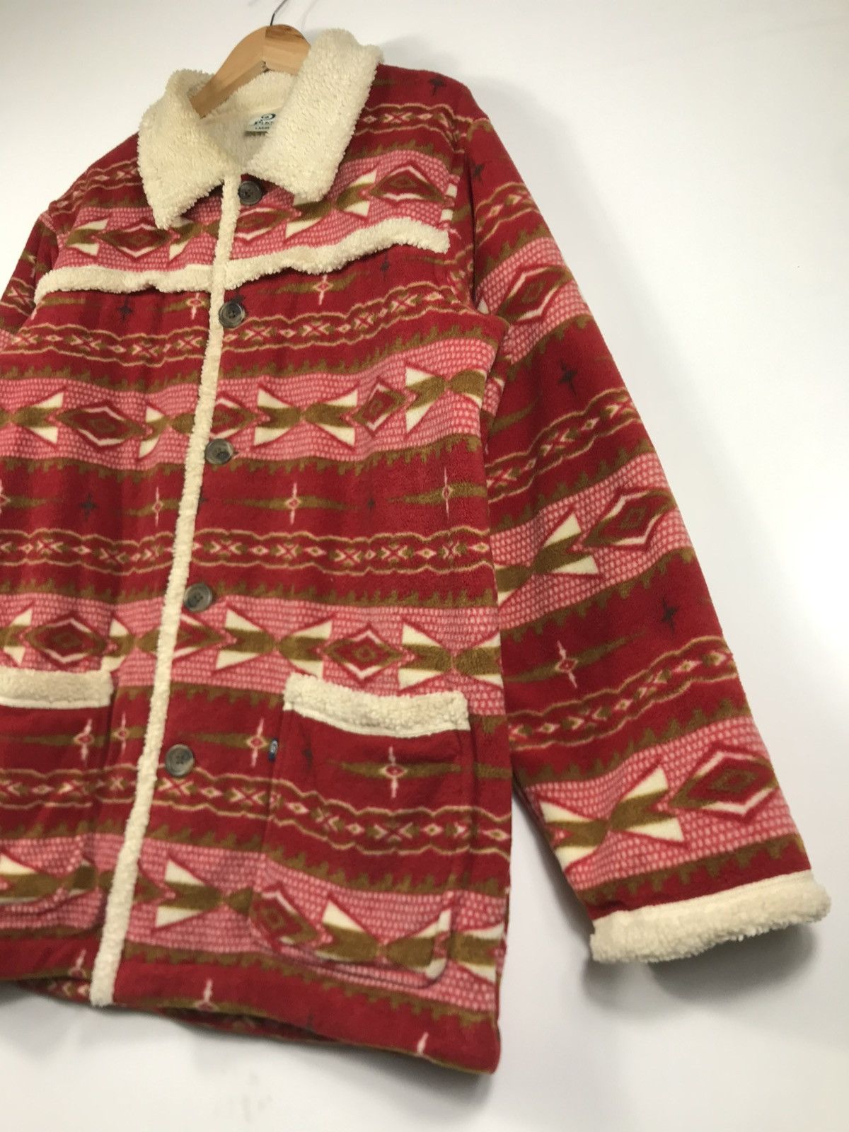 Vintage ⚡️Vintage Piko Hawaiian Navajo Sherpa Button Jacket Size US L / EU 52-54 / 3 - 3 Thumbnail