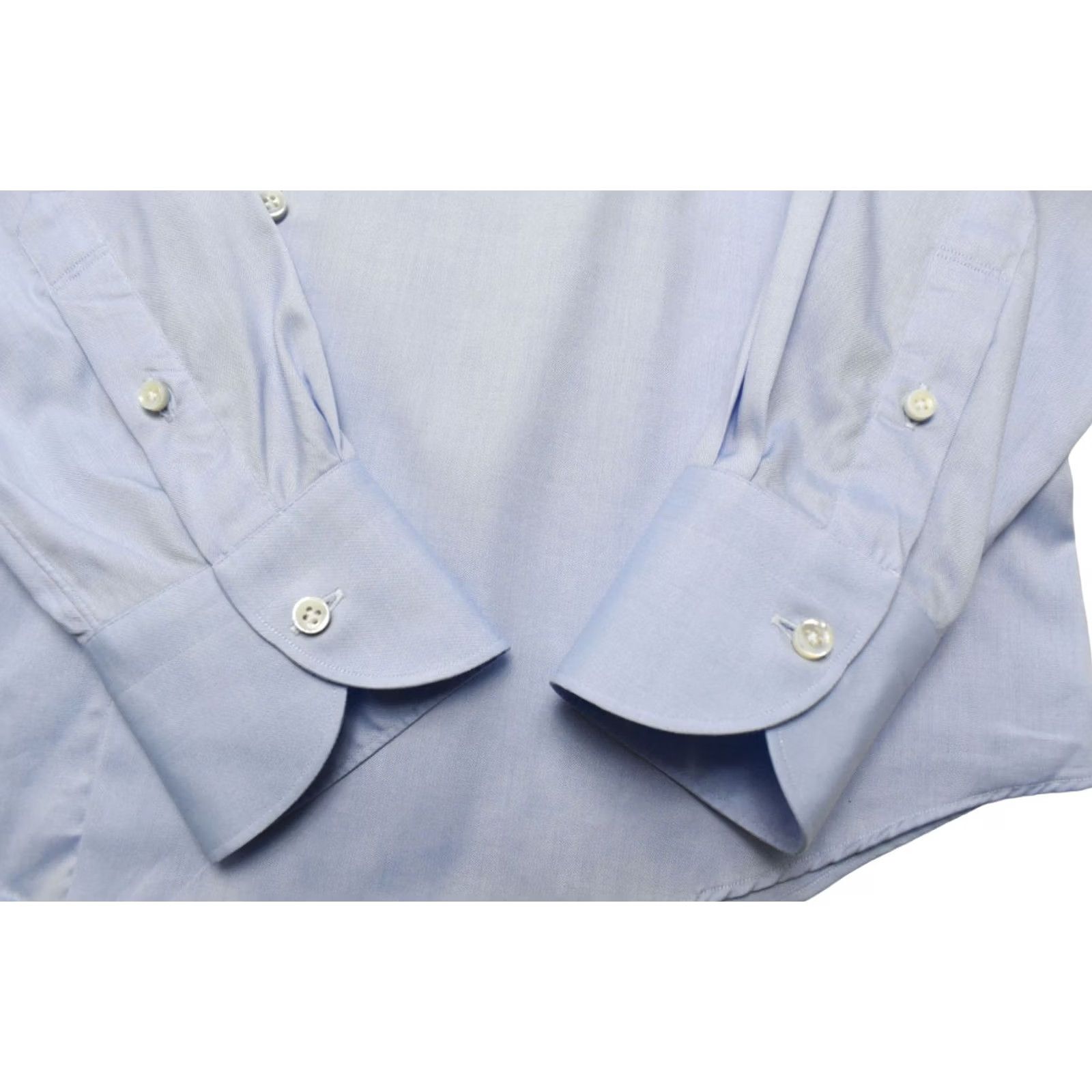 Suitsupply Suitsupply Custom Made Extra Slim Fit Formal Shirt Men 41L / 16L Cutaway Blue Shirt Size 42R - 5 Thumbnail
