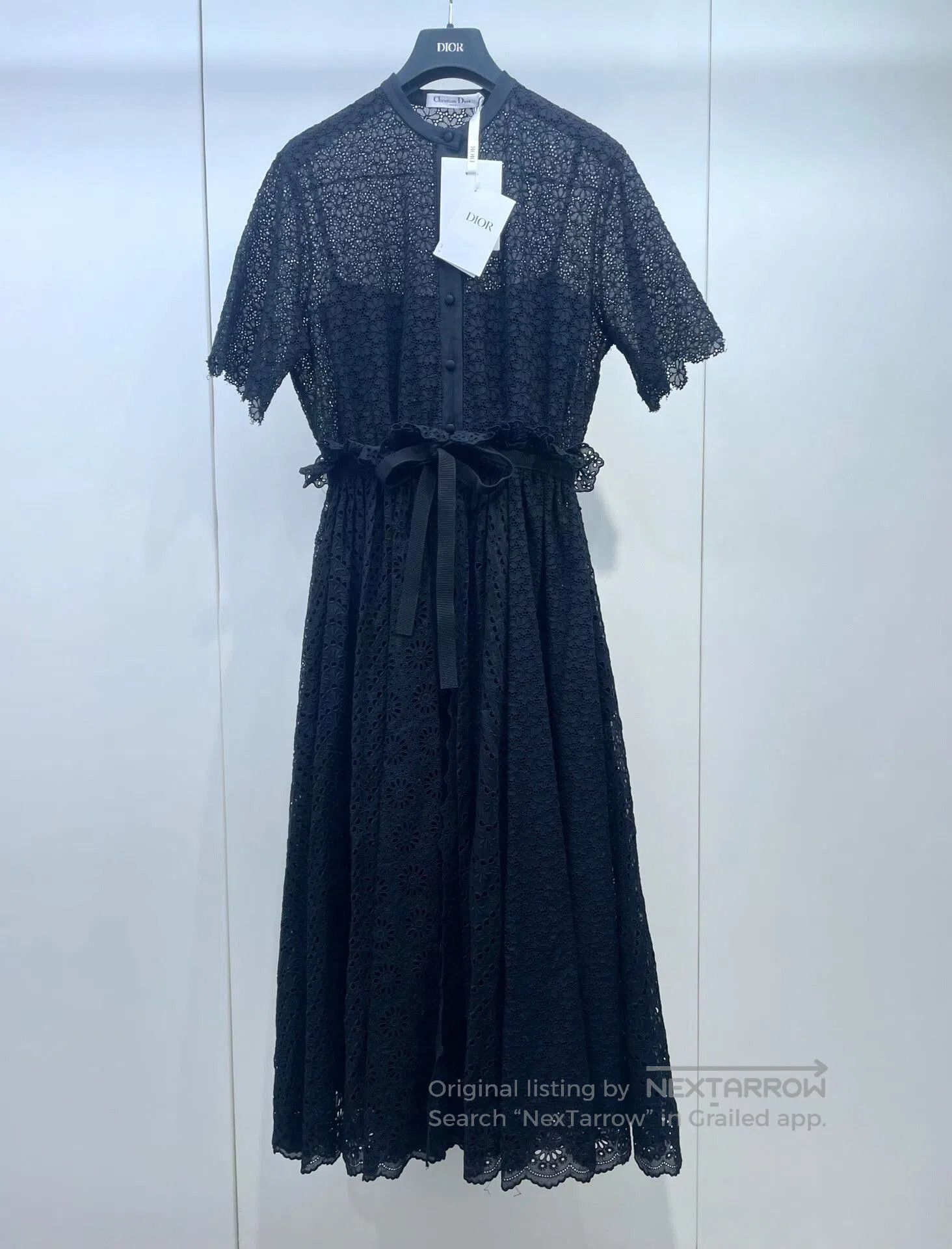 Dior Dior Cotton Lace Strappy Dress. Size XS / US 0-2 / IT 36-38 - 1 Thumbnail