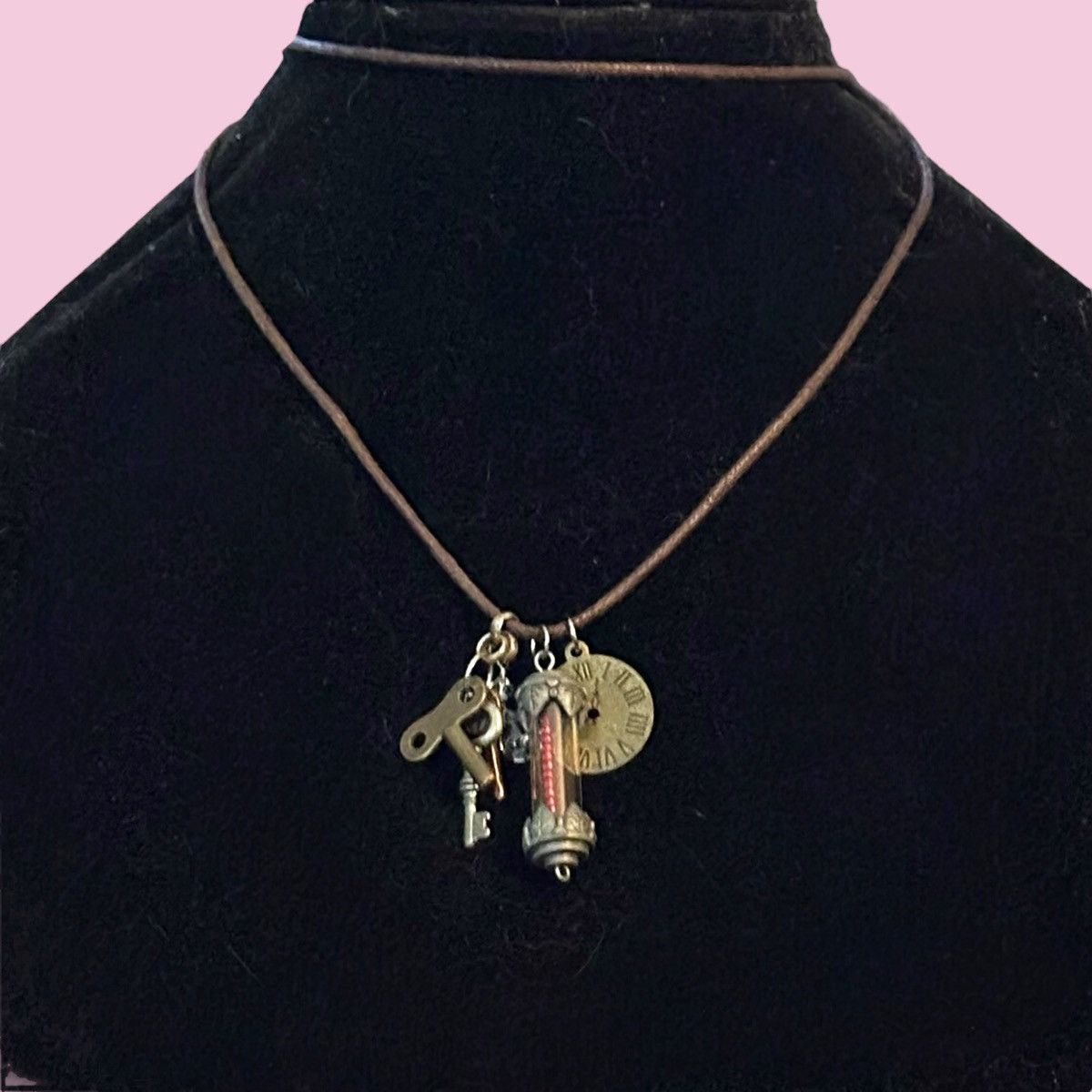 Other Assorted charms pendant cord necklace Size ONE SIZE - 1 Thumbnail