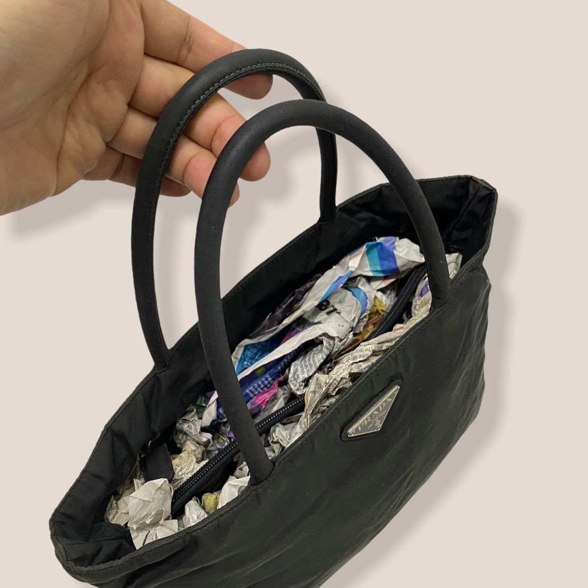 Prada ‼️LASTDROP‼️ AUTHENTIC PRADA MILANO NYLON CARRY HANDBAG Size ONE SIZE - 8 Thumbnail