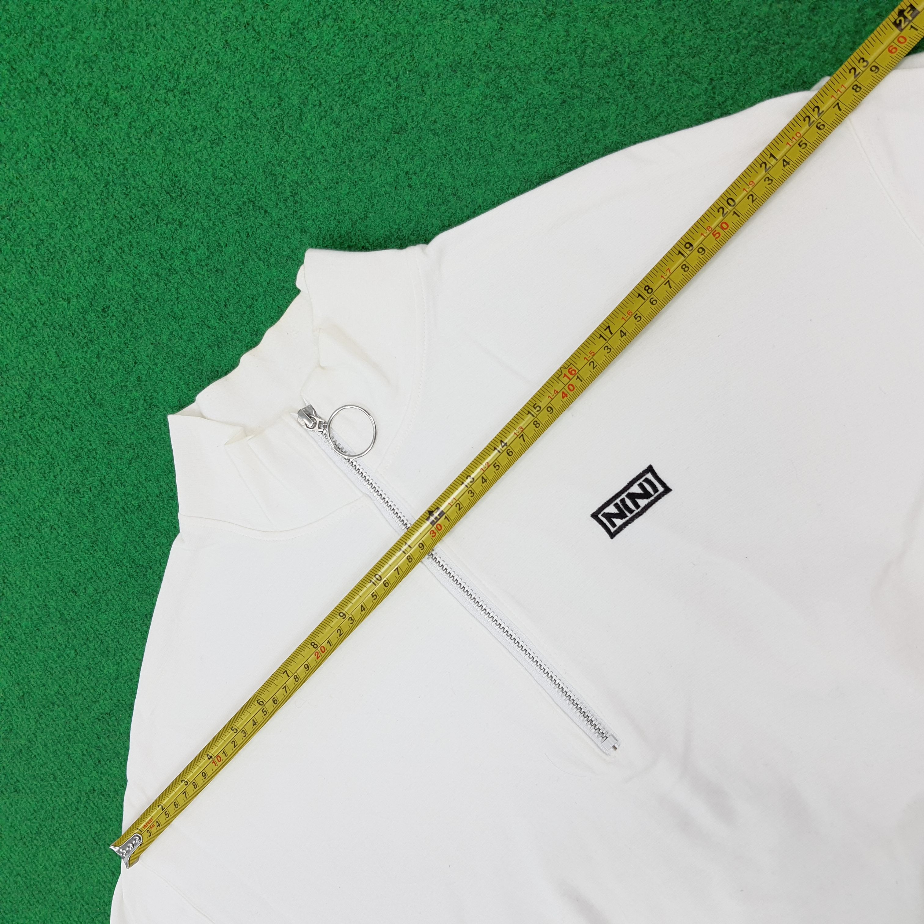 Number (N)ine Vintage Number Nine Half Zip Mock Neck C276N54 Size US XL / EU 56 / 4 - 10 Thumbnail