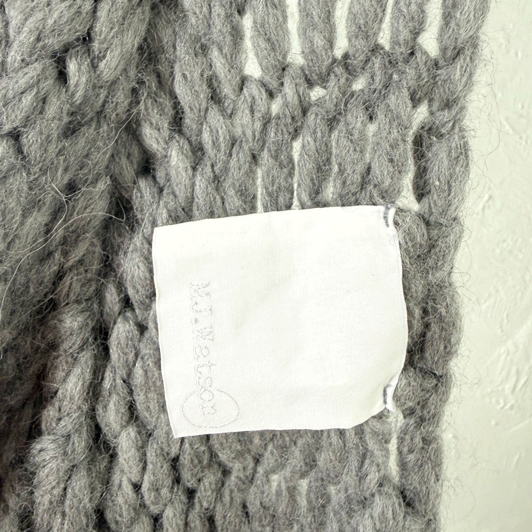 Vintage MJ Watson Women's Sweater Large Alpaca Scoop Knit Italy ORGANIC Gray Long Sleeve Pullover Casual Vintage No? Size L / US 10 / IT 46 - 5 Thumbnail