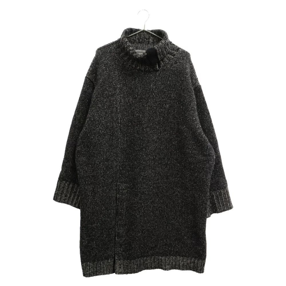 image of Yohji Yamamoto Pour Homme 21Aw Collar Open Turtle in Grey, Men's (Size Large)