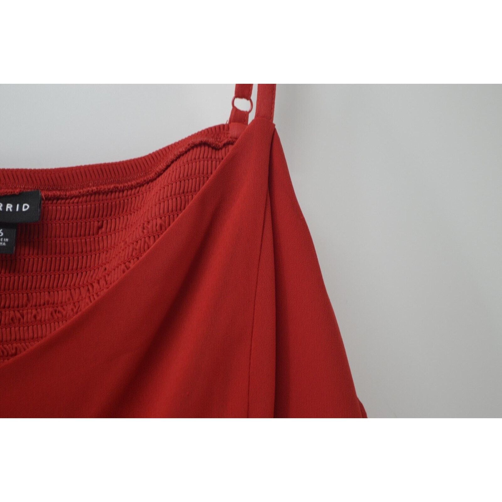 Other Torrid Women's Red Valentines Spaghetti Strap Tiered Ruffled Size 4XL / US 24-26 - 6 Thumbnail