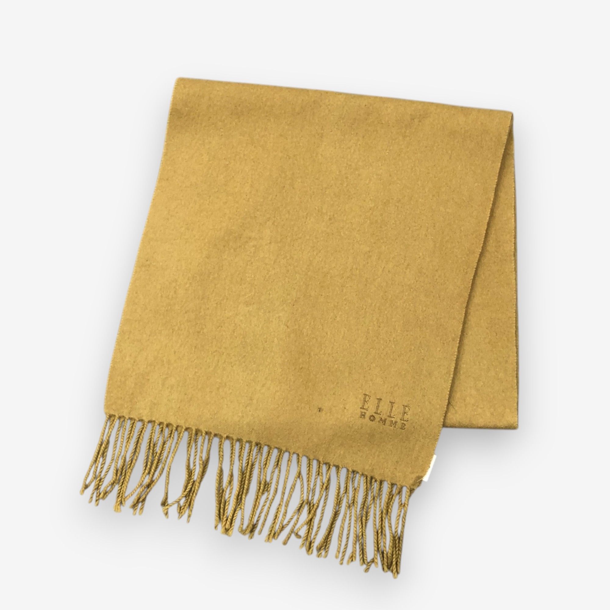 Japanese Brand Vintage Elle Homme Scarf Muffler Wool Winter Scarves Size ONE SIZE - 3 Thumbnail
