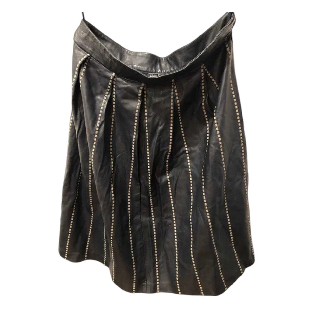 Salvatore Ferragamo Salvatore Ferragamo leather skirt IT sz 44 Size 32" / US 10 / IT 46 - 1 Thumbnail