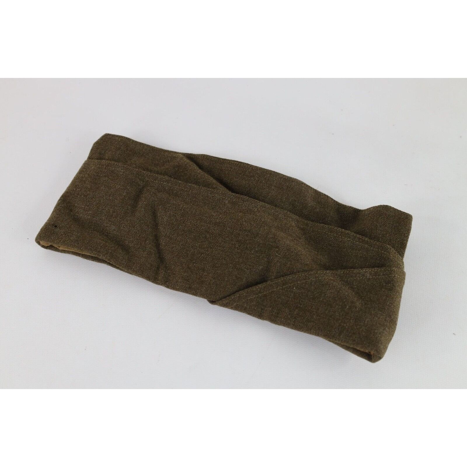 Vintage Vintage 50s 1952 Korean War OD M-1950 Wool Garrison Cap Hat Size ONE SIZE - 2 Thumbnail